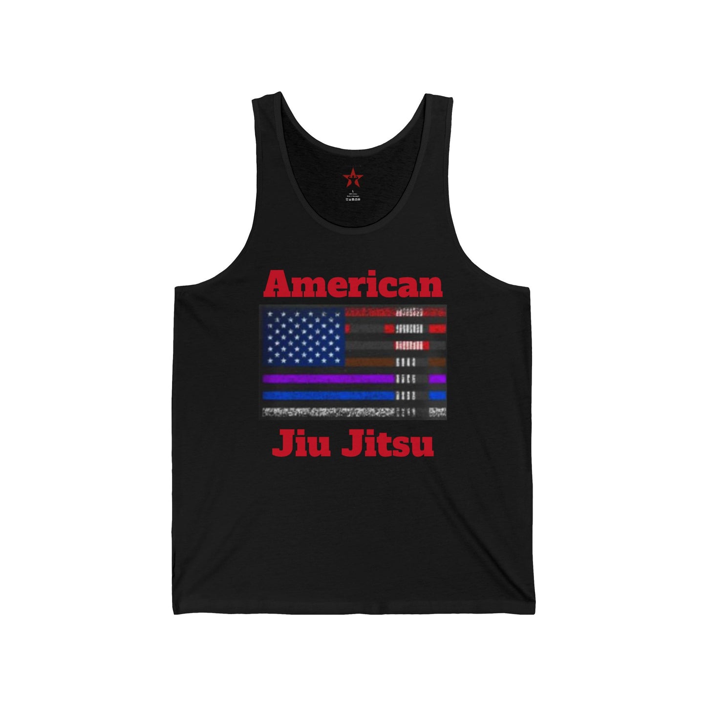 American Jiu Jitsu Unisex Jersey Tank – Patriotic Performance for Martial Arts & Fitness