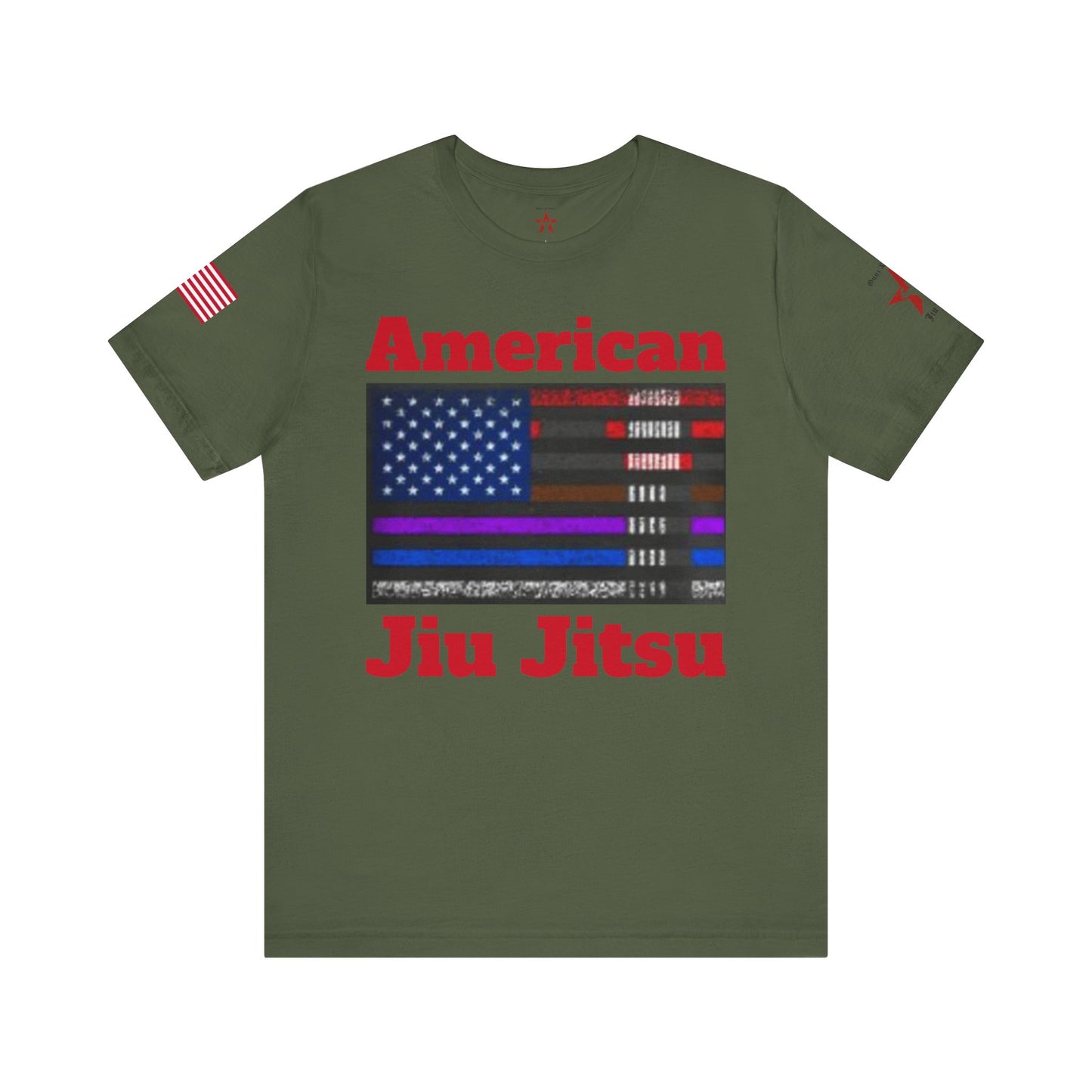 American Jiu Jitsu Unisex Tee – Patriotic Martial Arts Shirt for Everyday Champions