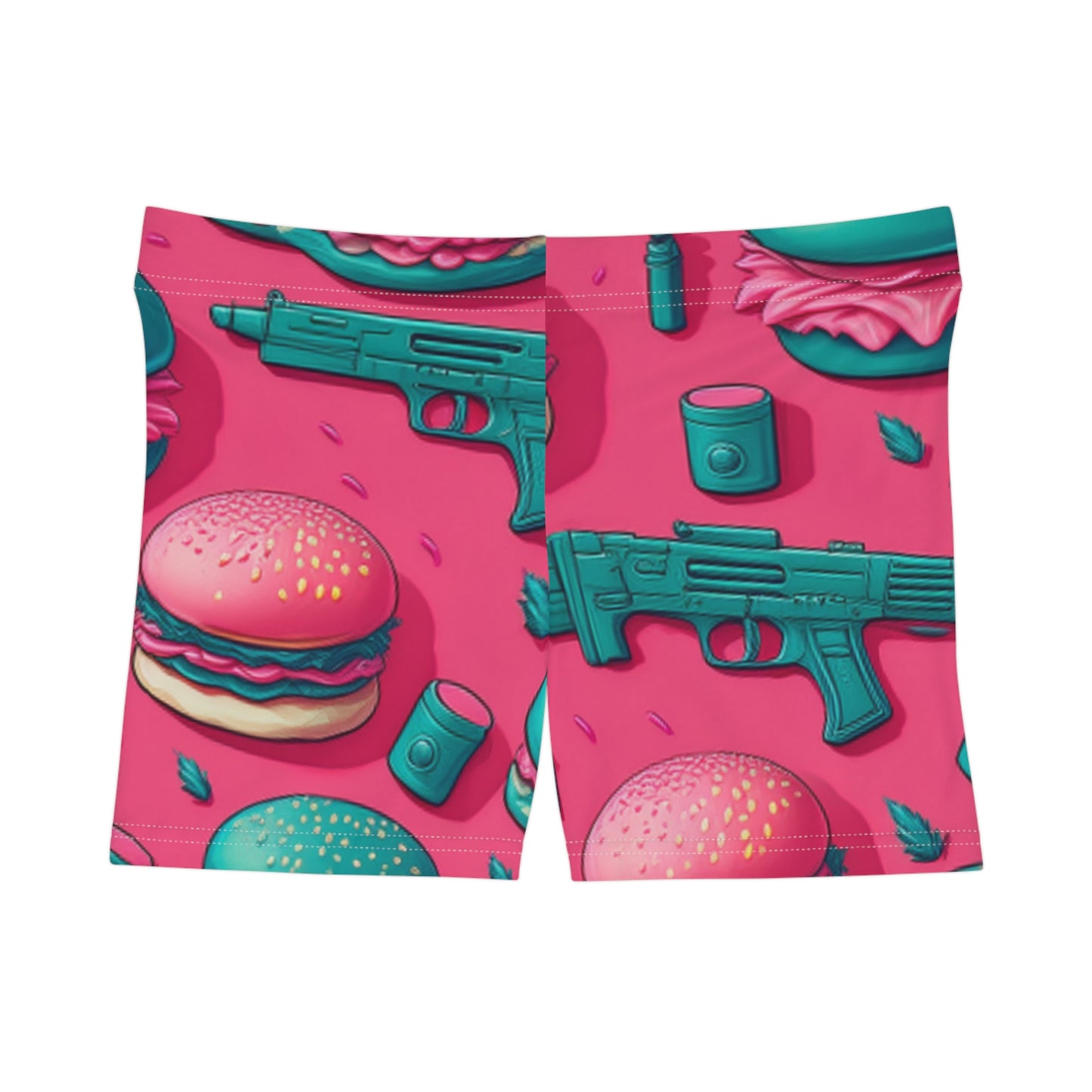 Stand Out in Style with Our Fun & Quirky Women’s Shorts – Gunz & Bunz Print!