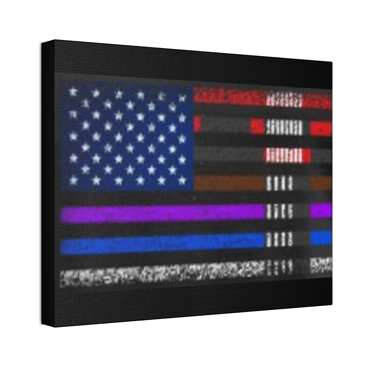 Patriotic Jiu Jitsu Canvas Wall Art – Distressed American Flag Decor | Martial Arts Home & Gym Accent
