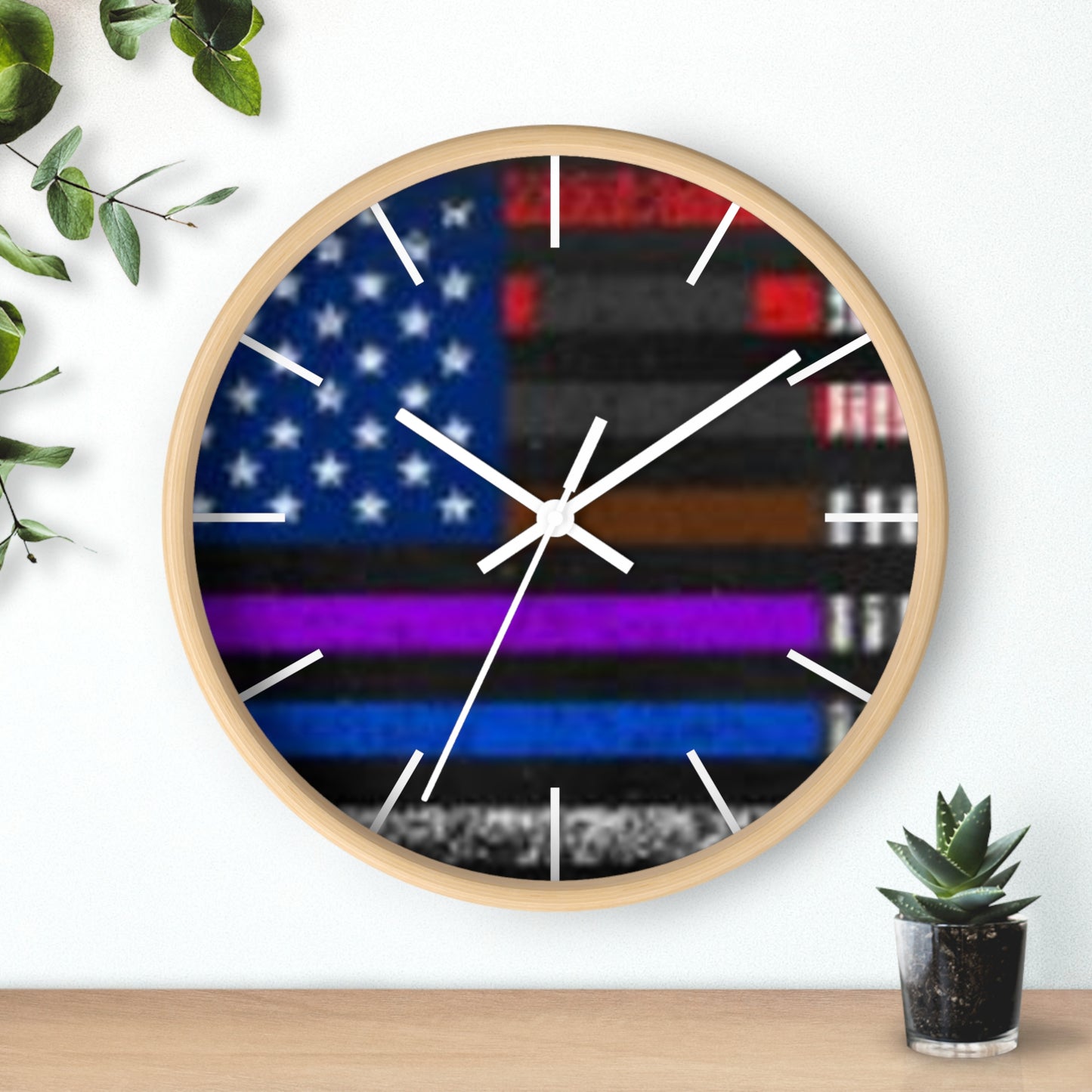 Patriotic American Flag Wall Clock – Unique USA Decor for Home, Office & National Holidays