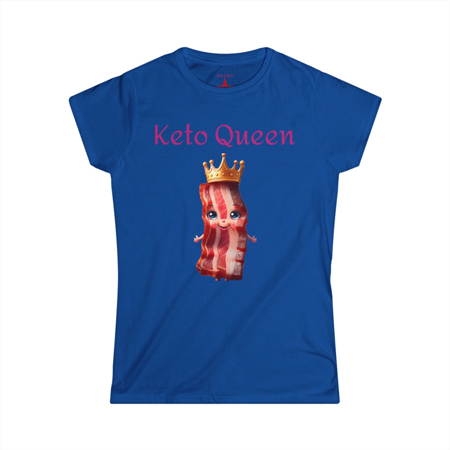Keto Queen Women’s Softstyle Tee – Fun Low Carb Diet Shirt for Food Lovers & Keto Enthusiasts