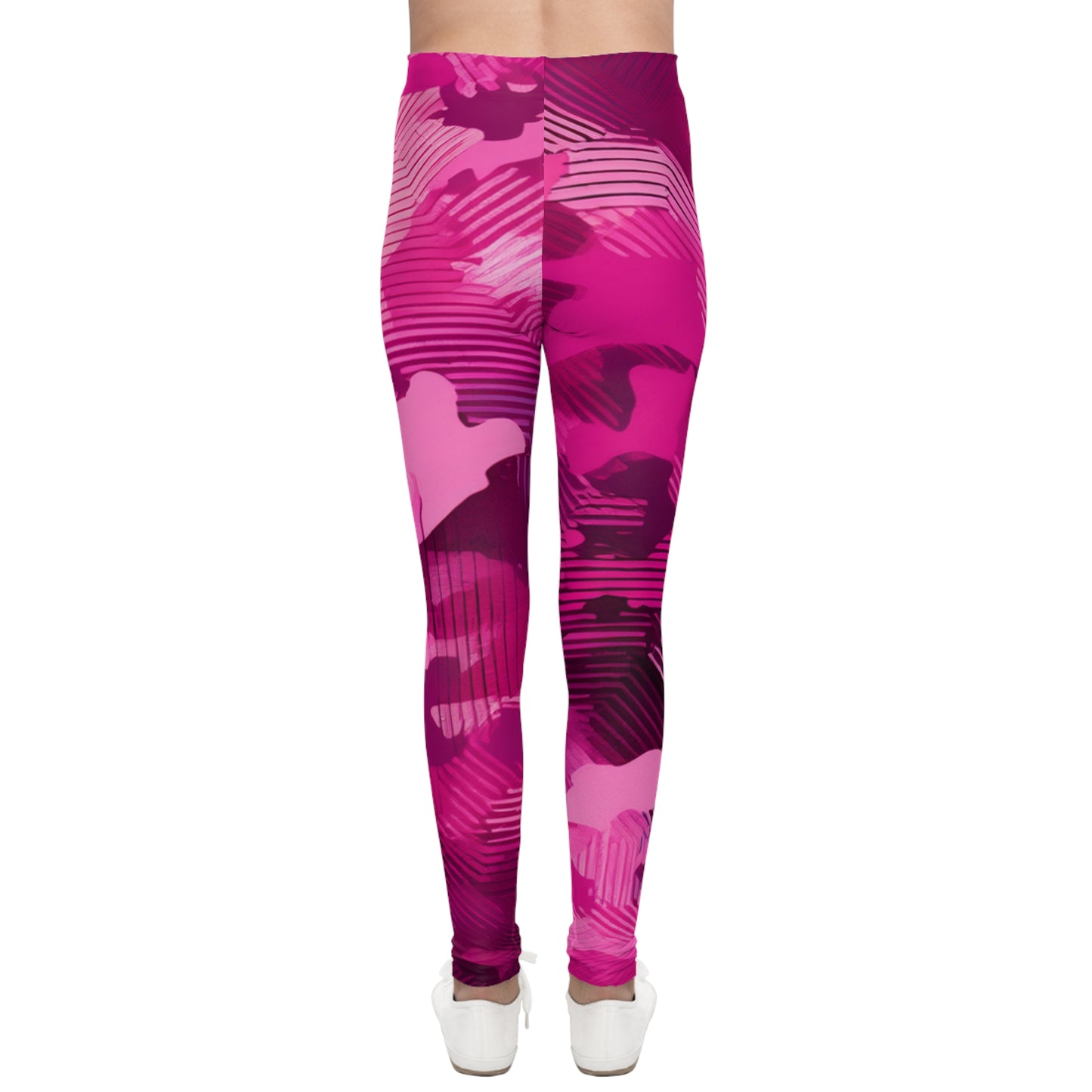 Vibrant Pink Youth Leggings – Stylish Activewear for Kids | Stretchy, Comfortable Girls’ Leggings