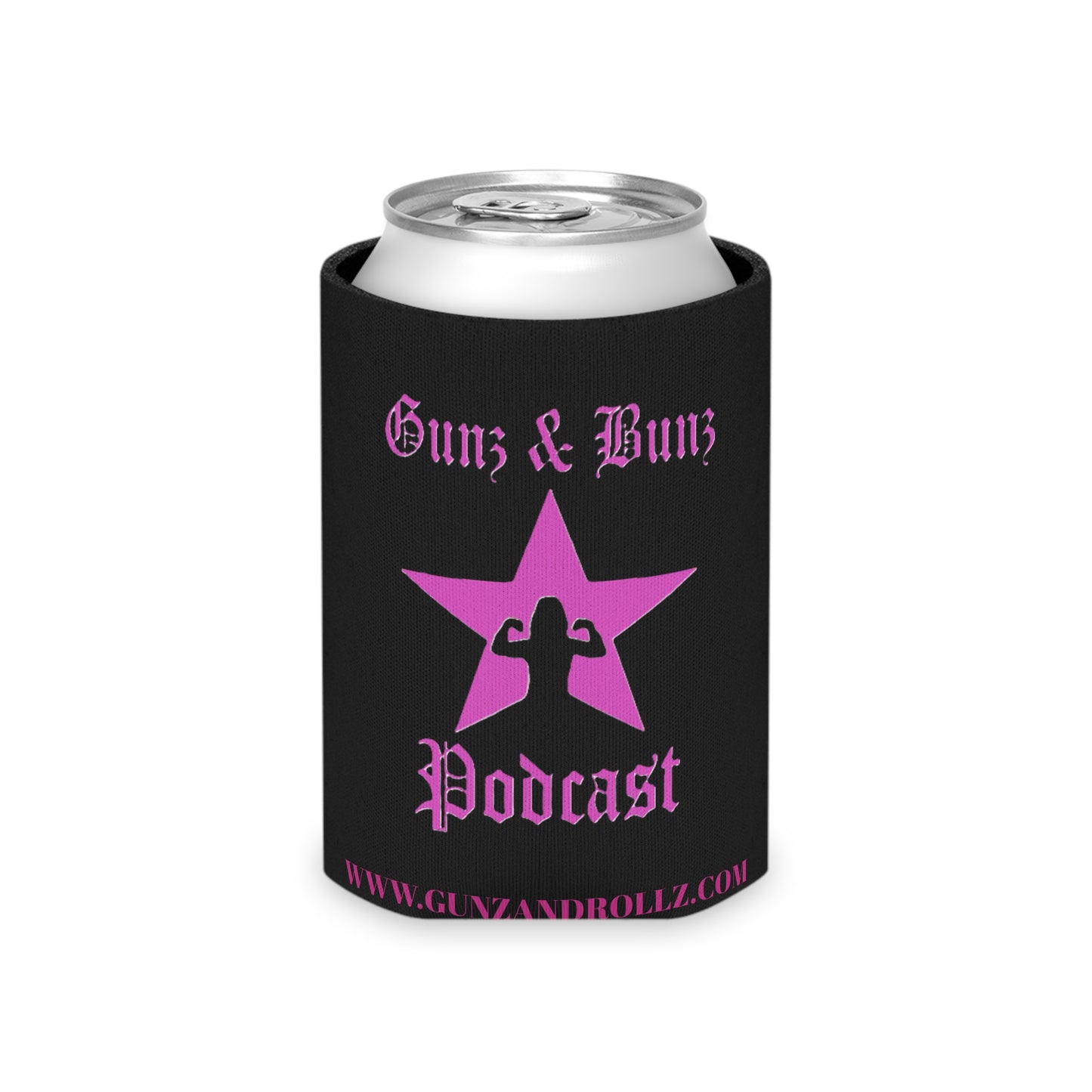 Gunz & Bunz Podcast Can Cooler – Stylish Beverage Insulator for Fitness Fans | Vibrant Drink Sleeve for Parties & Outdoor Events