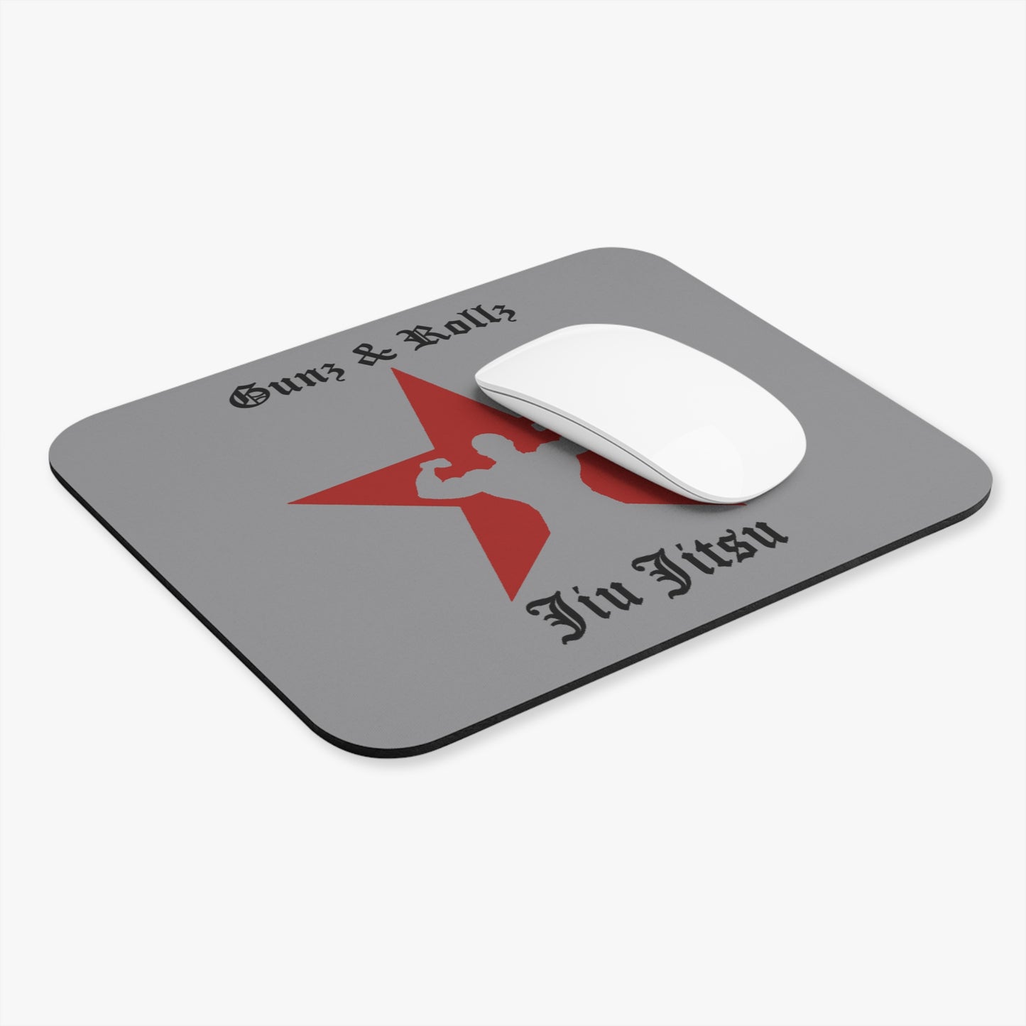 Jiu Jitsu Mouse Pad – Gunz & Rollz Martial Arts Design | Vibrant Desk Accessory for Gamers, Students & Home Office
