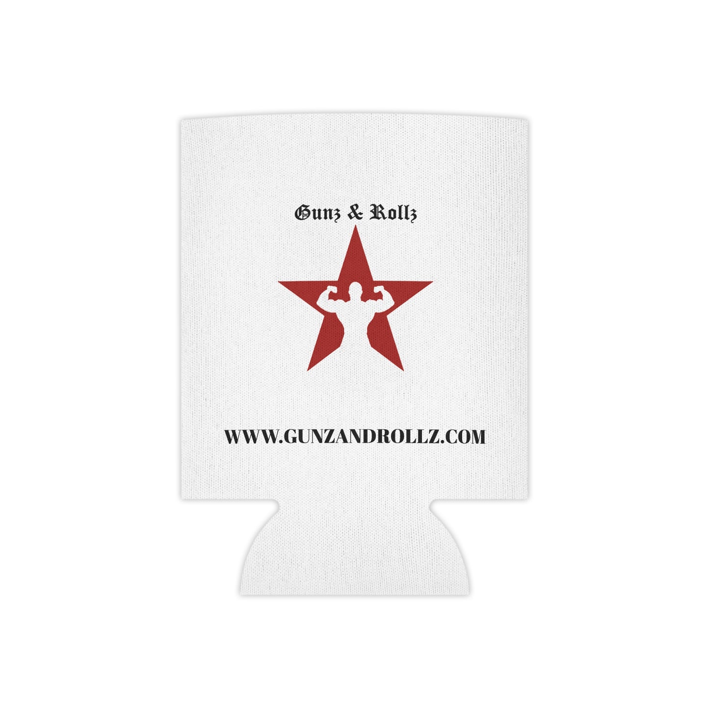 Gunz & Rollz Can Cooler - Fitness Themed Beverage Holder
