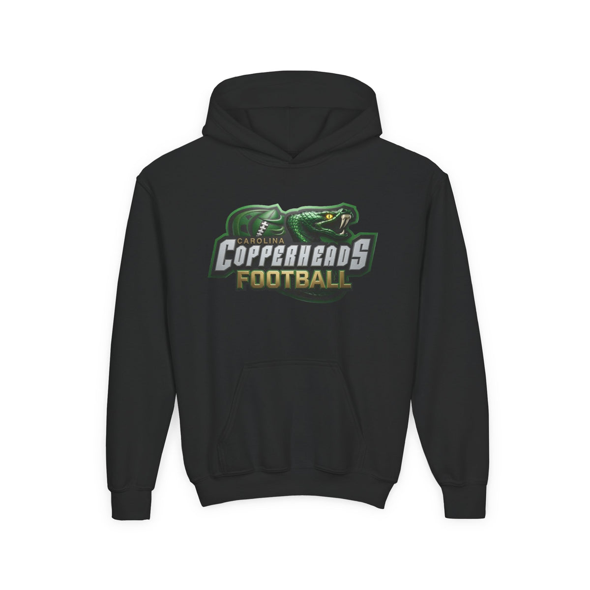 Copperhead Youth Football Hoodie, Perfect for Young Athletes, Team Spirit Wear, Gift for Students, Casual Sports Apparel