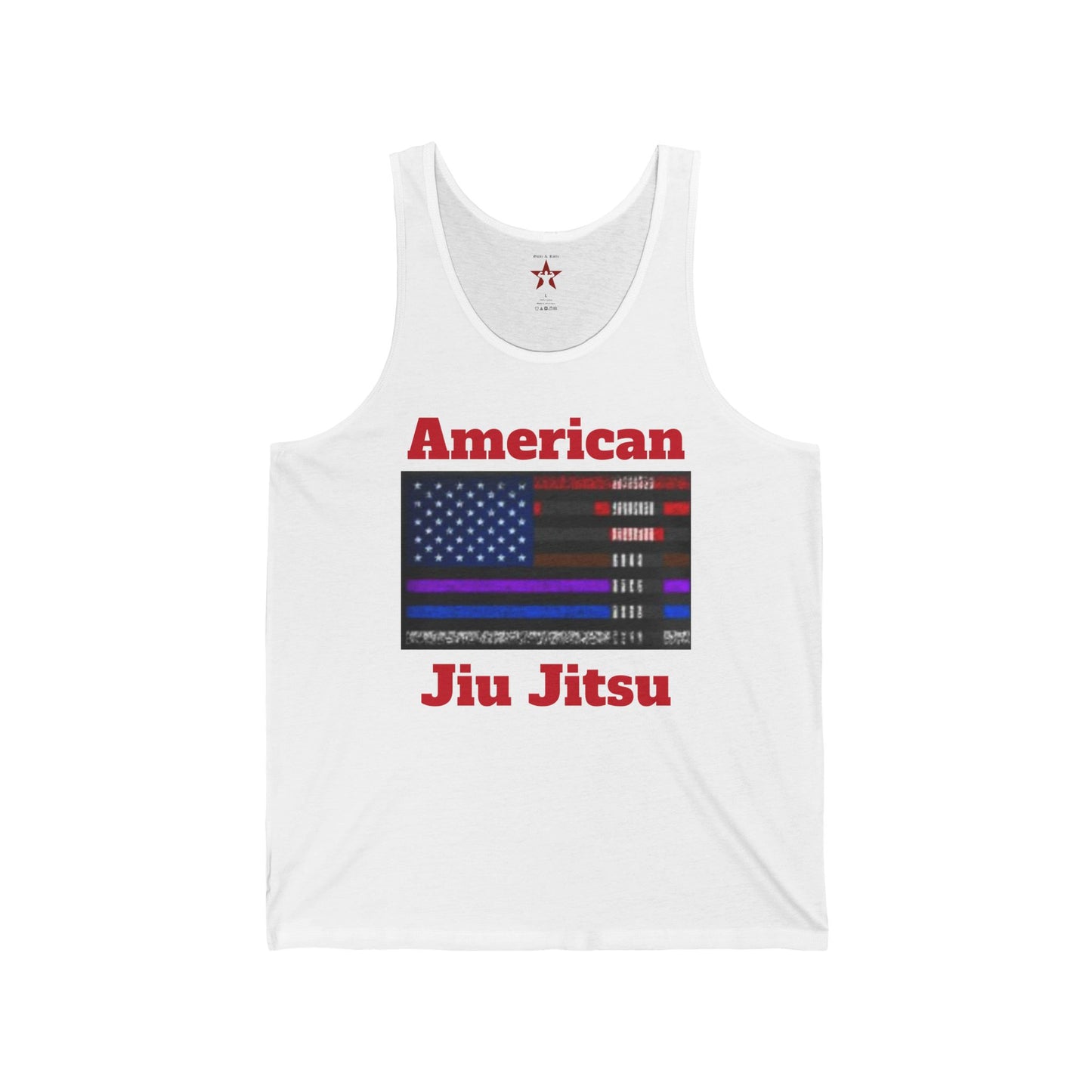 American Jiu Jitsu Unisex Jersey Tank – Patriotic Performance for Martial Arts & Fitness