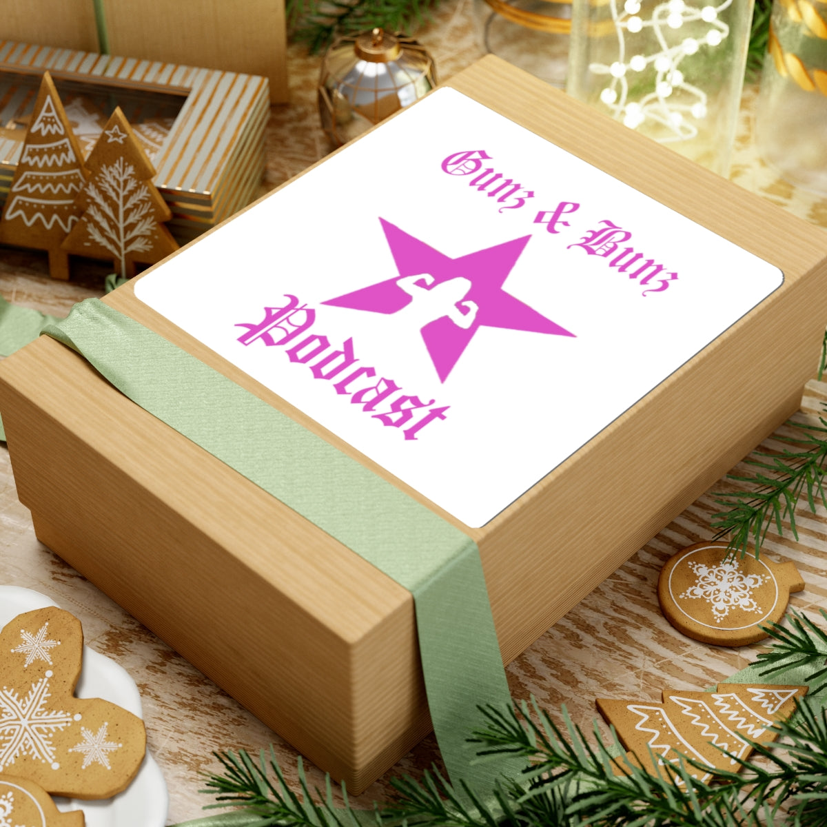 Gunz & Bunz Podcast Stickers - Fun & Fierce Die-Cut Vinyl for Laptop, Water Bottles, & More