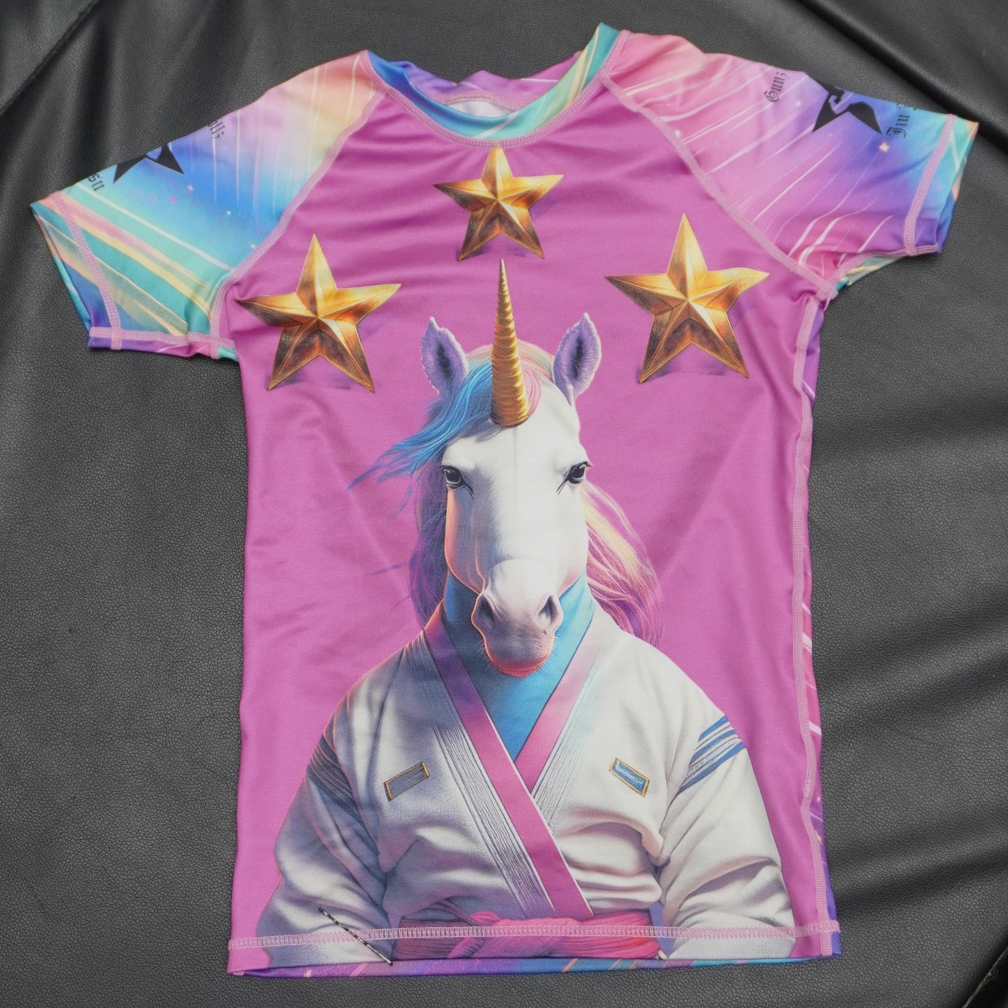 Magical Unicorn Kid’s Jiu Jitsu Rash Guard – Fun & Durable BJJ Top for Young Martial Artists | Youth Grappling Shirt