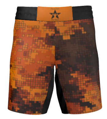 Kid’s Ranked Camo Jiu Jitsu Shorts – Durable Youth BJJ & Grappling Fight Shorts | Competition-Ready No-Gi Gear