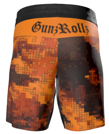 Kid’s Ranked Camo Jiu Jitsu Shorts – Durable Youth BJJ & Grappling Fight Shorts | Competition-Ready No-Gi Gear