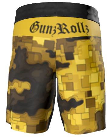 Kid’s Ranked Camo Jiu Jitsu Shorts – Durable Youth BJJ & Grappling Fight Shorts | Competition-Ready No-Gi Gear