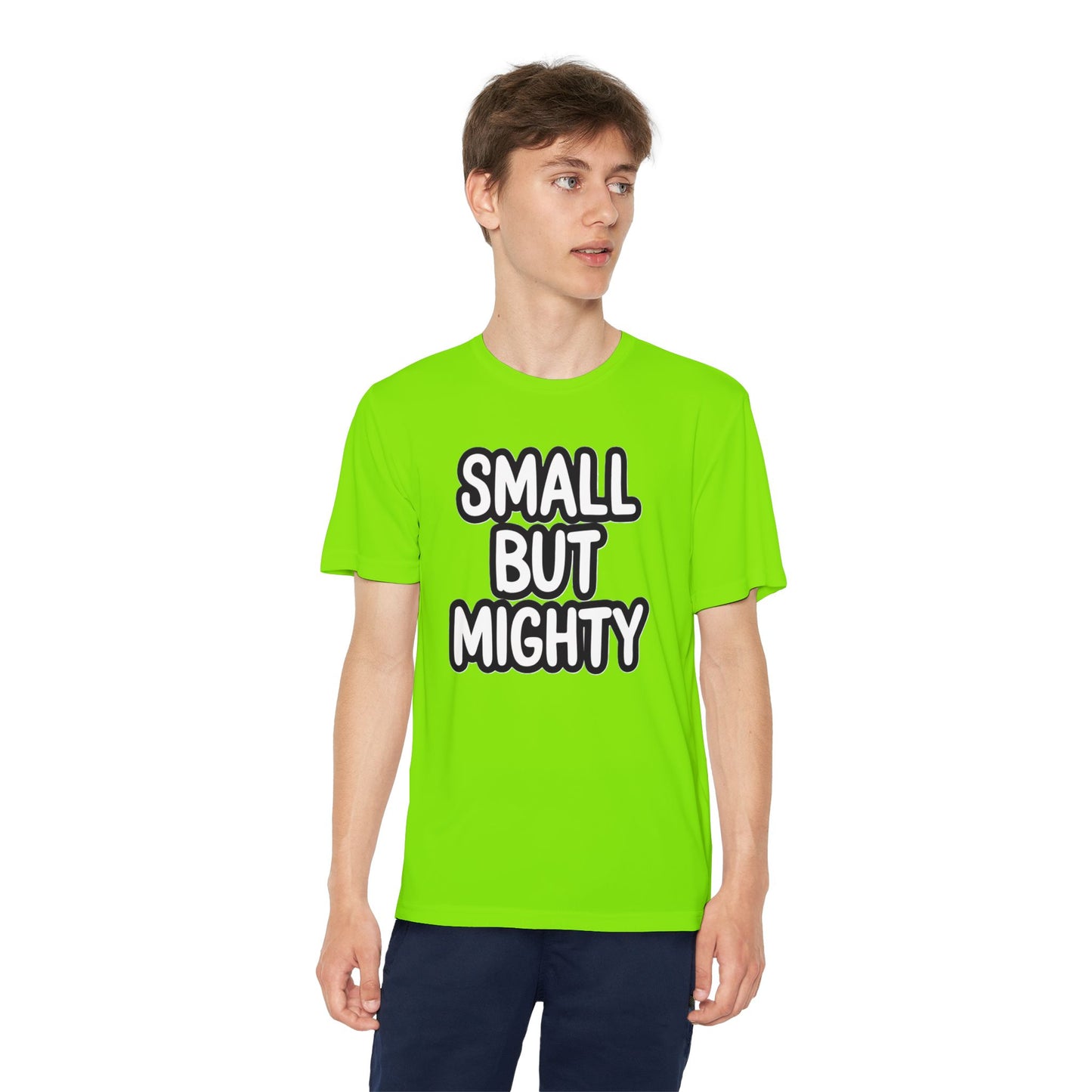 Youth T-Shirt — "Small But Mighty" Motivational Kids Tee