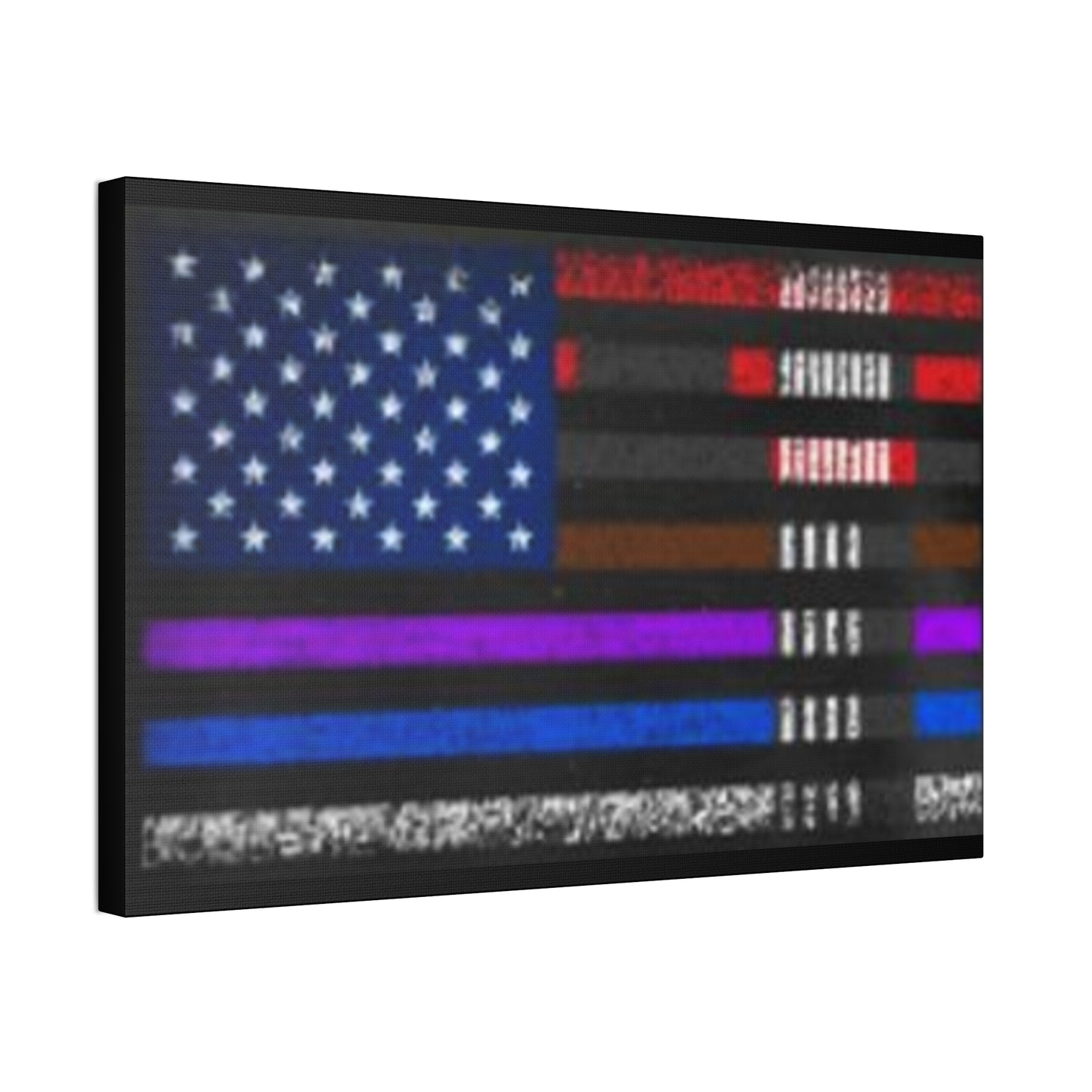 Patriotic Jiu Jitsu Canvas Wall Art – Distressed American Flag Decor | Martial Arts Home & Gym Accent
