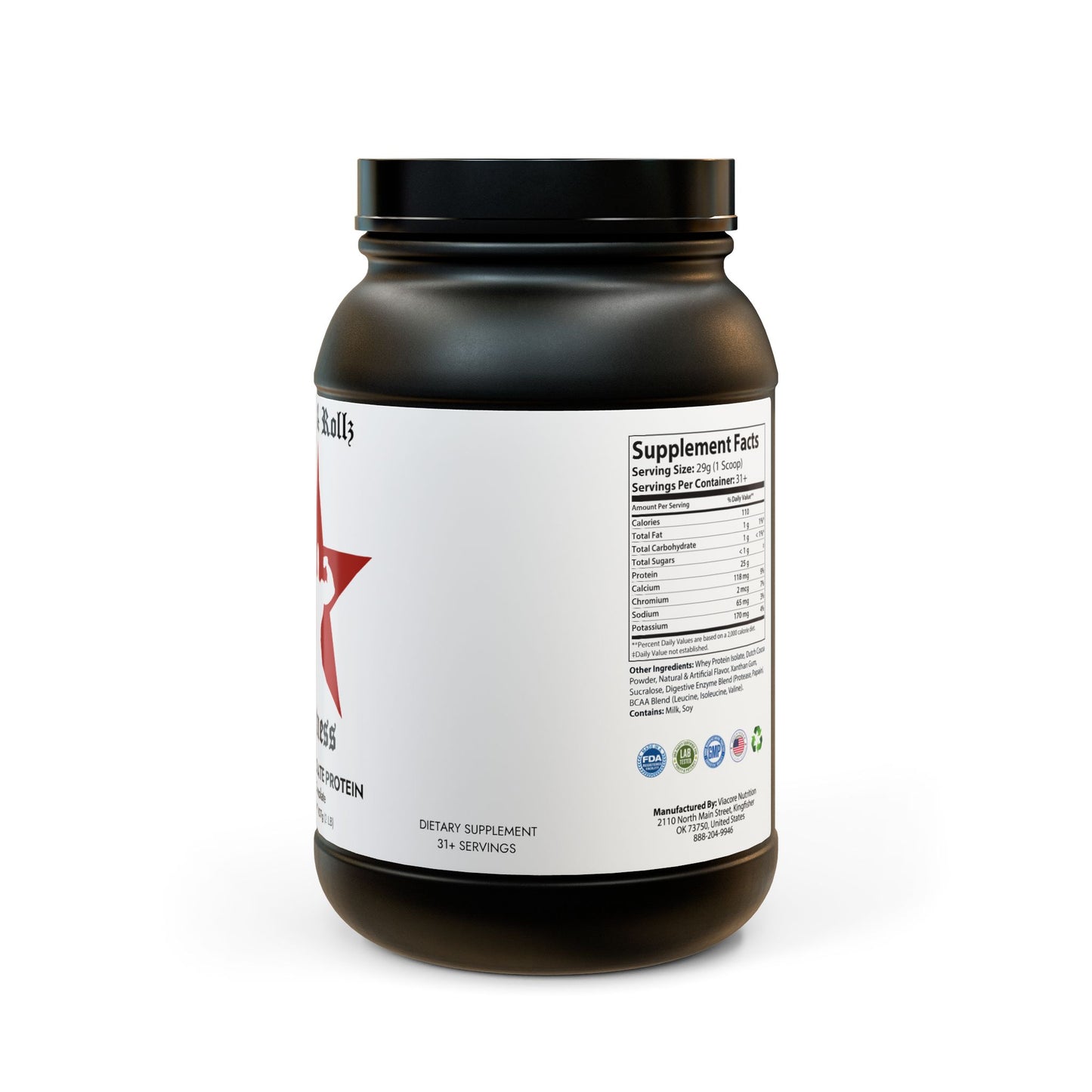 Whey Isolate Protein Supplement (907g, 2lb)