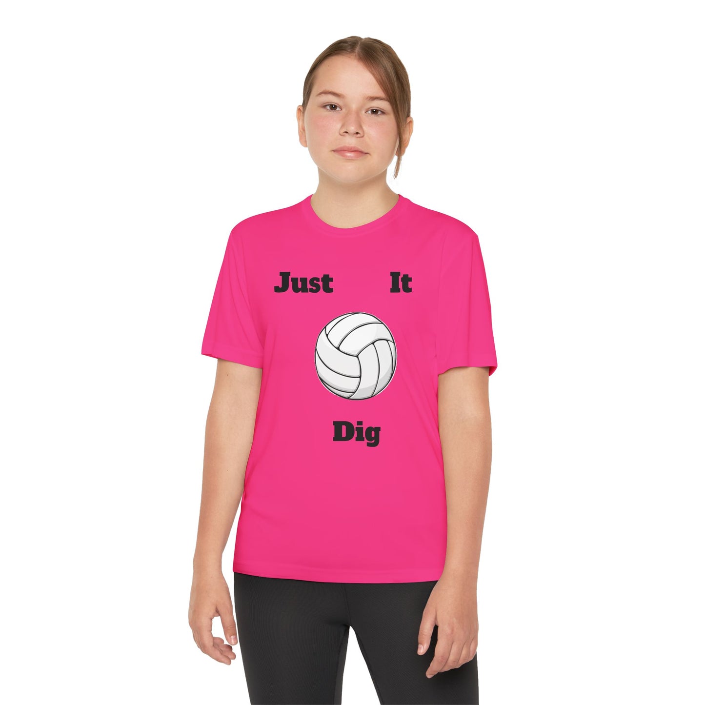 Volleyball Youth Tee - Just Dig It & Gunz Rollz Designs
