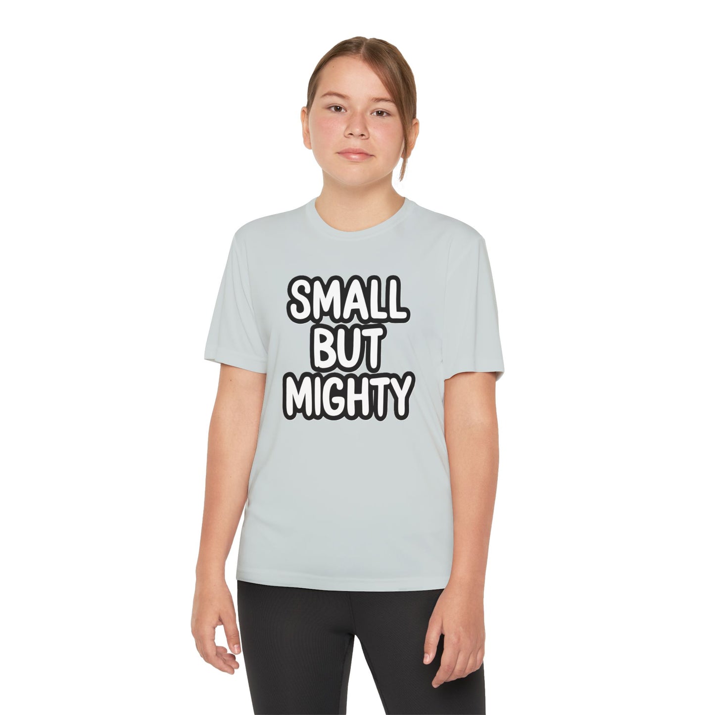 Youth T-Shirt — "Small But Mighty" Motivational Kids Tee