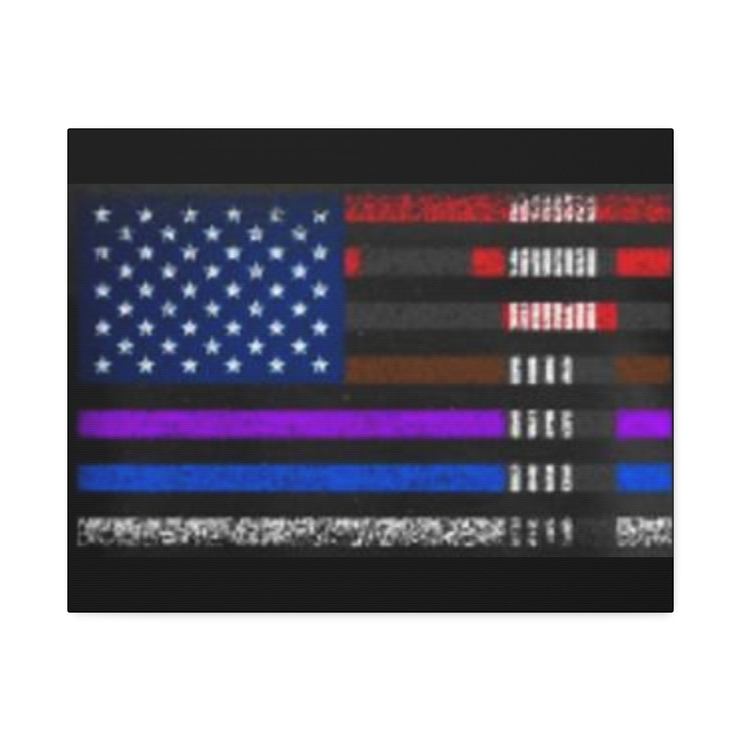 Patriotic Jiu Jitsu Canvas Wall Art – Distressed American Flag Decor | Martial Arts Home & Gym Accent
