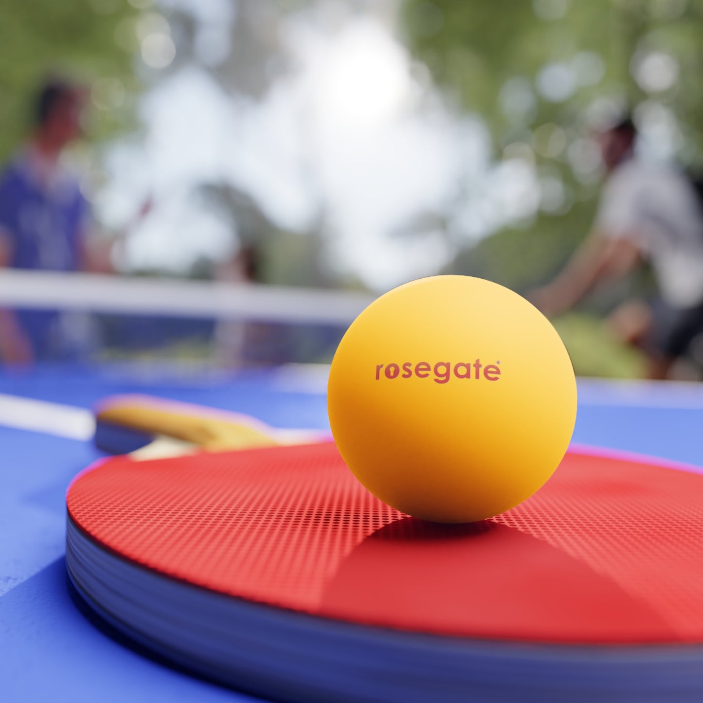 Rosegate Branded Table Tennis Balls — 6-Pack White Ping Pong Balls