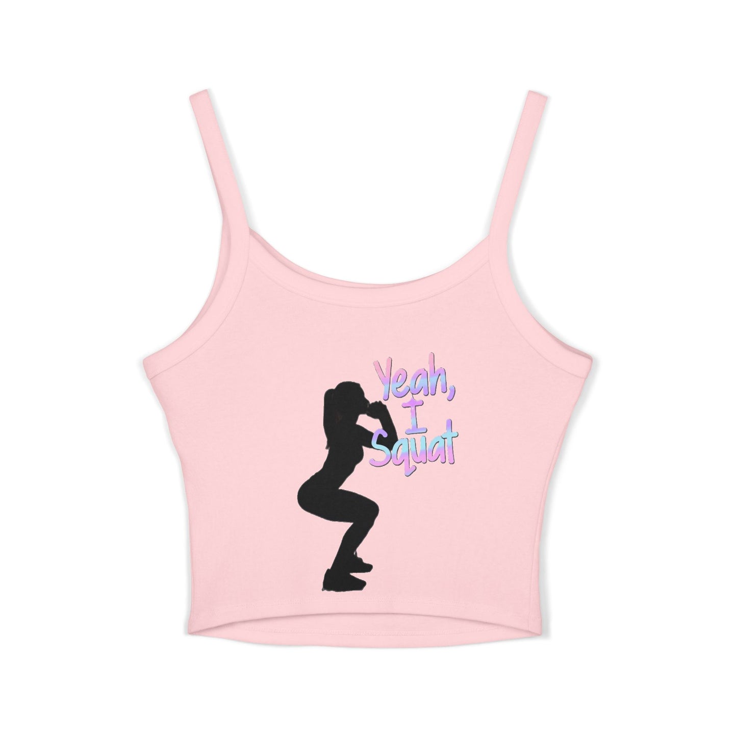 Women's 'Gunz & Bunz' / 'Yeah, I Squat' Spaghetti Strap Tank Top - Fitness Crop Tank