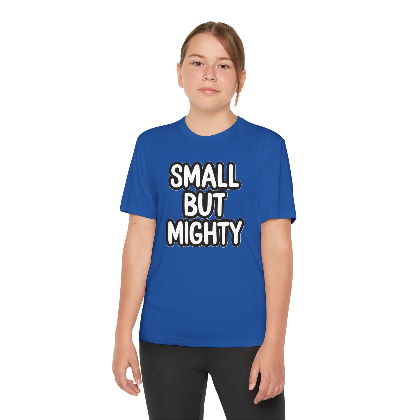 Youth T-Shirt — "Small But Mighty" Motivational Kids Tee