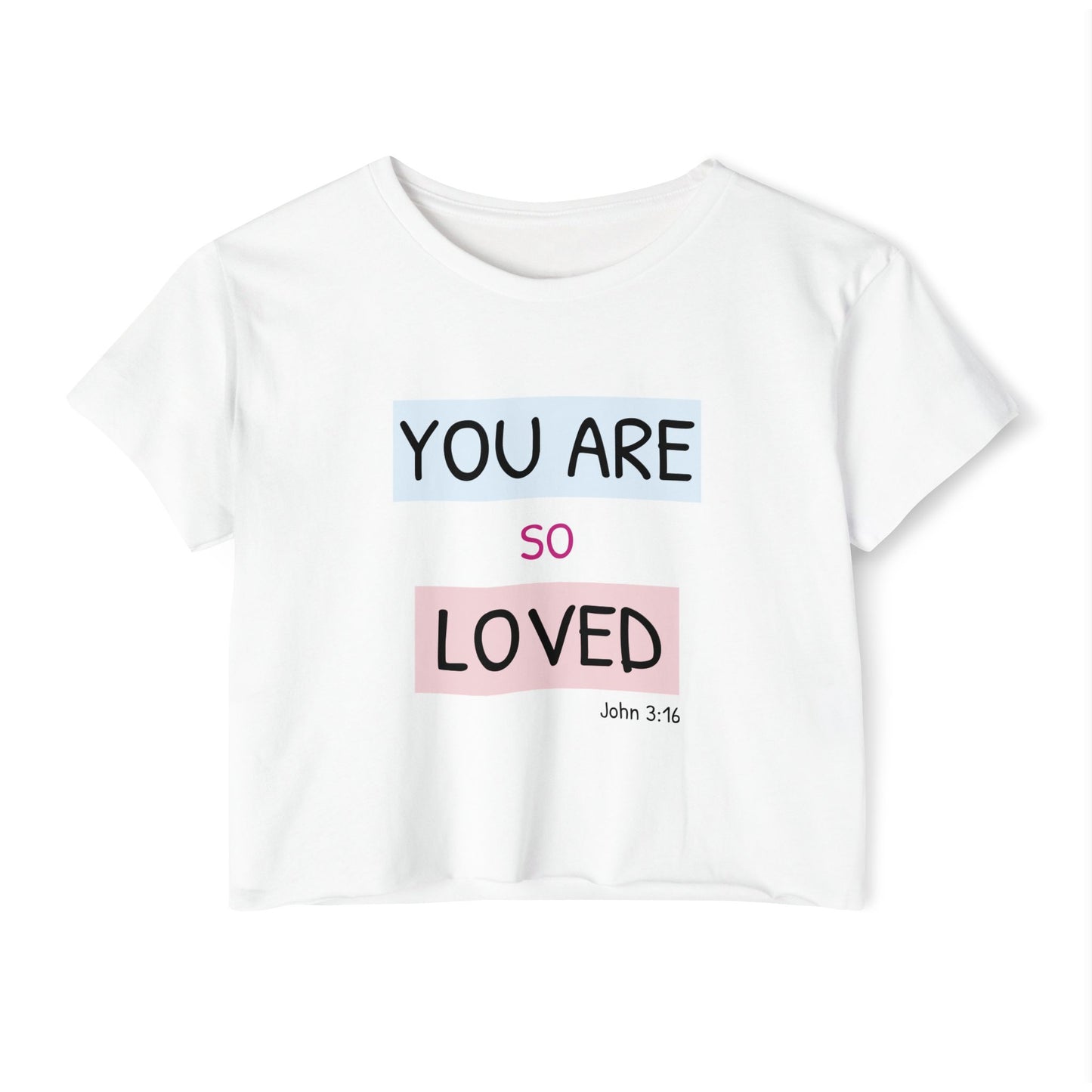 You Are Loved Women’s Christian Crop Top – Inspirational Praise Tee, Festival & Summer Gift