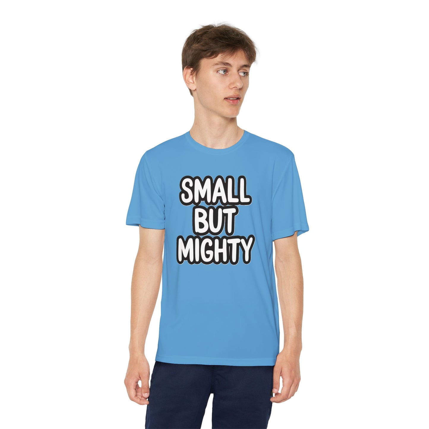 Youth T-Shirt — "Small But Mighty" Motivational Kids Tee