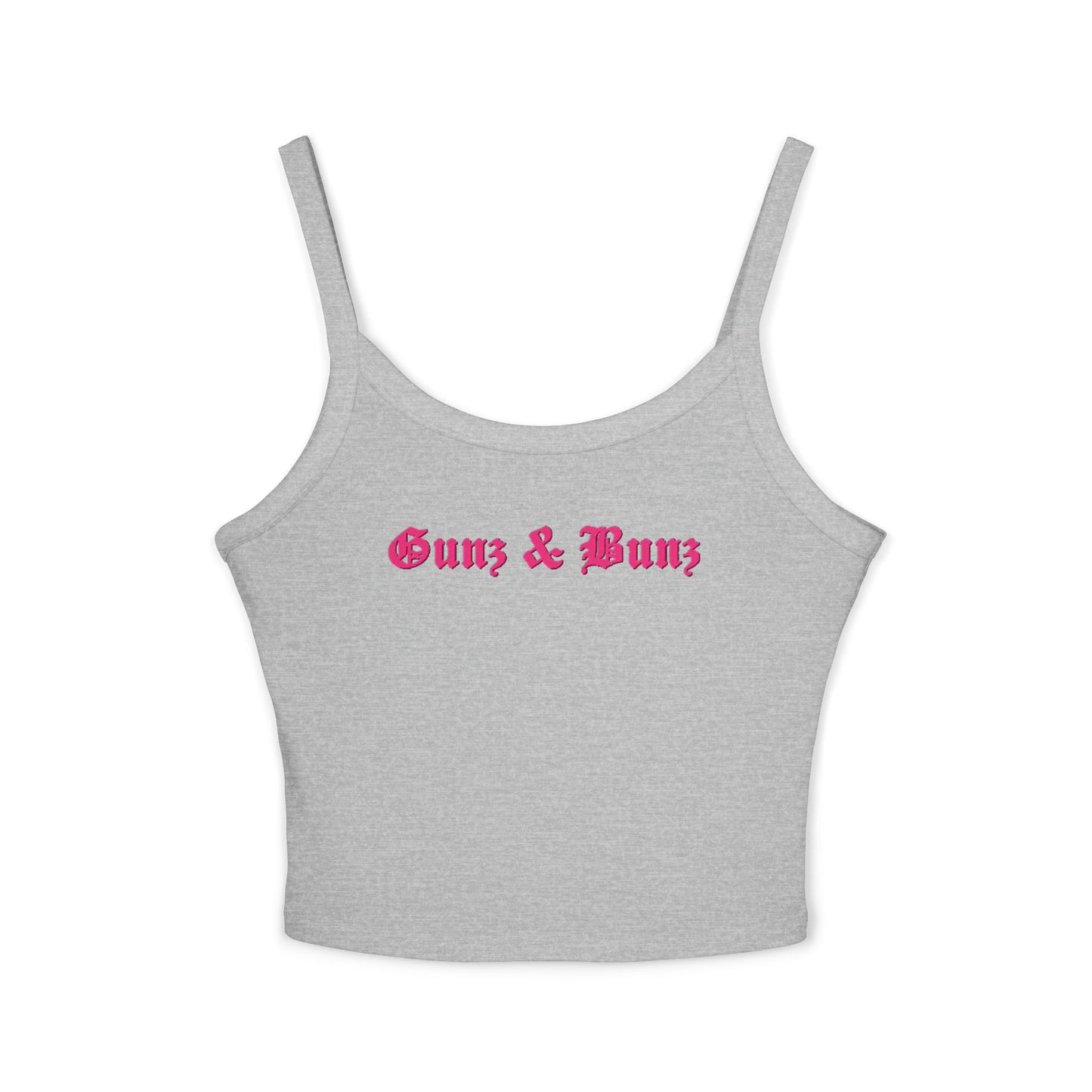 Women's 'Gunz & Bunz' / 'Yeah, I Squat' Spaghetti Strap Tank Top - Fitness Crop Tank
