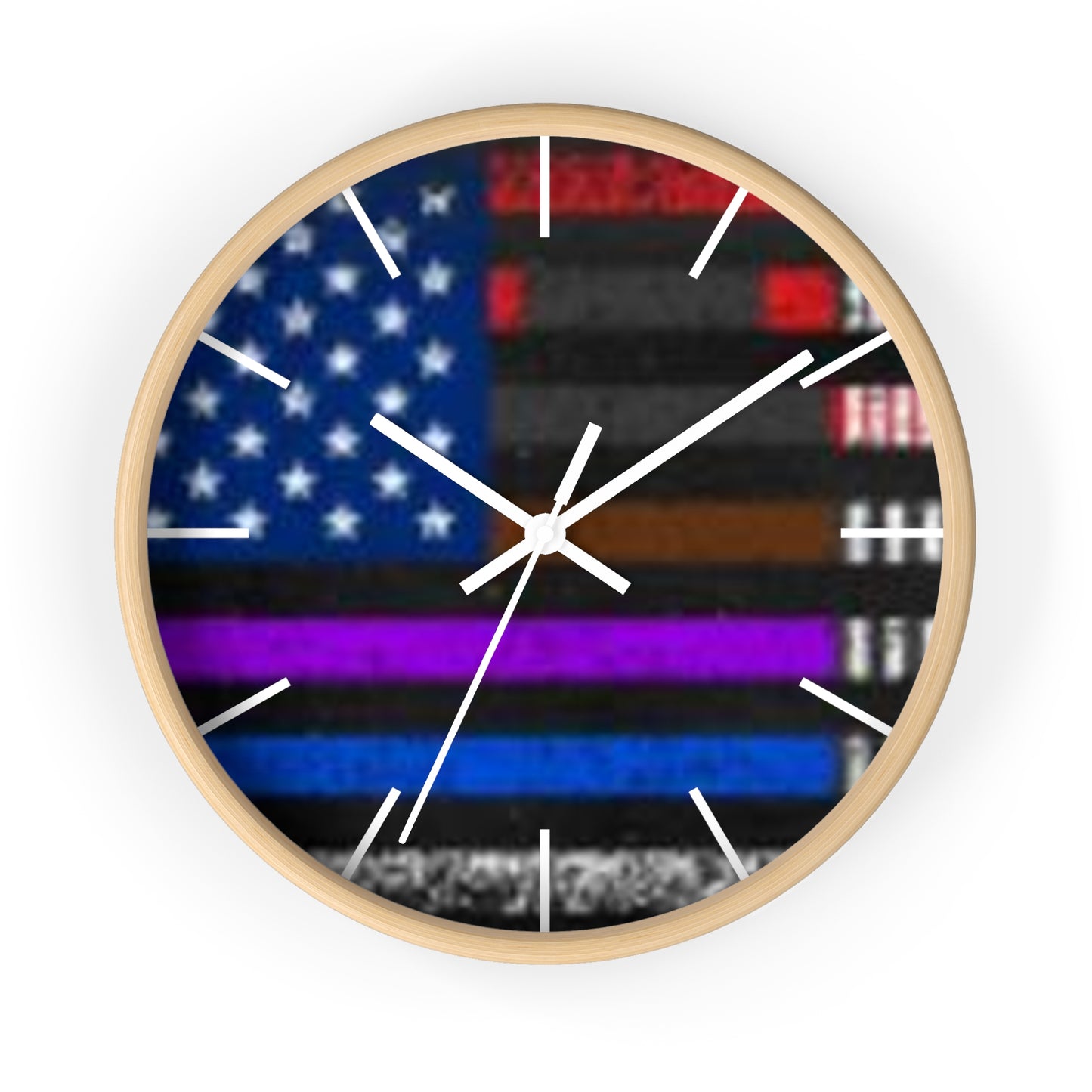 Patriotic American Flag Wall Clock - Unique Home Decor for National Holidays