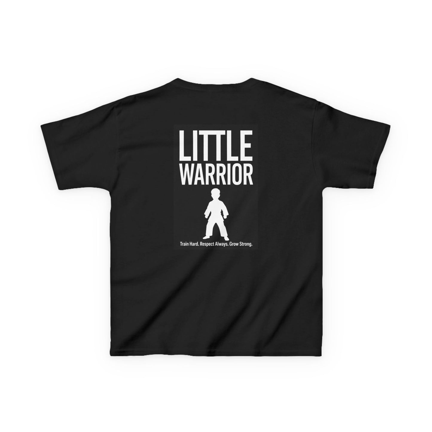 Kids Tee — "Little Warrior" Inspirational Graphic Shirt