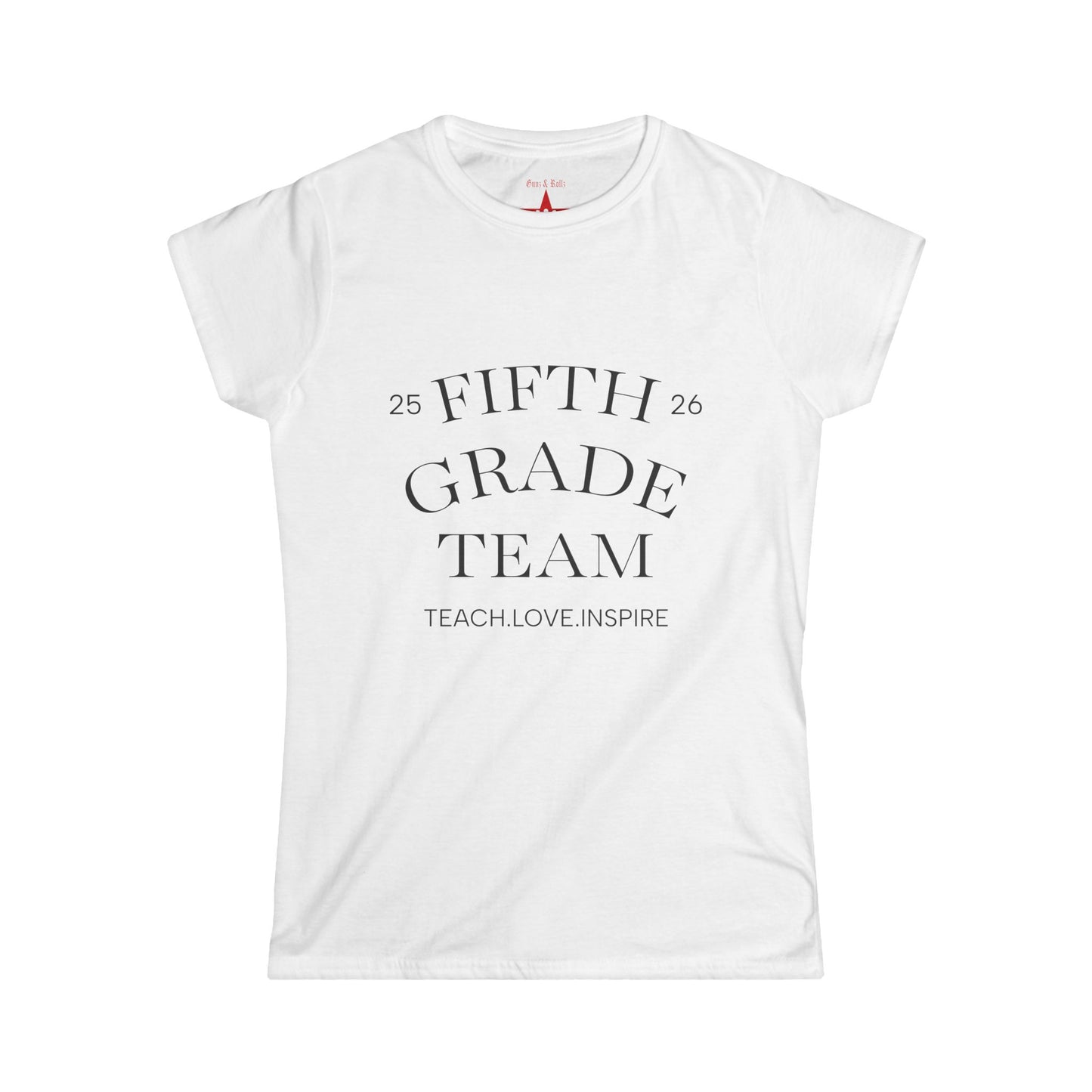 Fifth Grade Team Women's Tee, Teacher Appreciation Gift, Classroom Tee, Educator Shirt, Personalized Name Shirt
