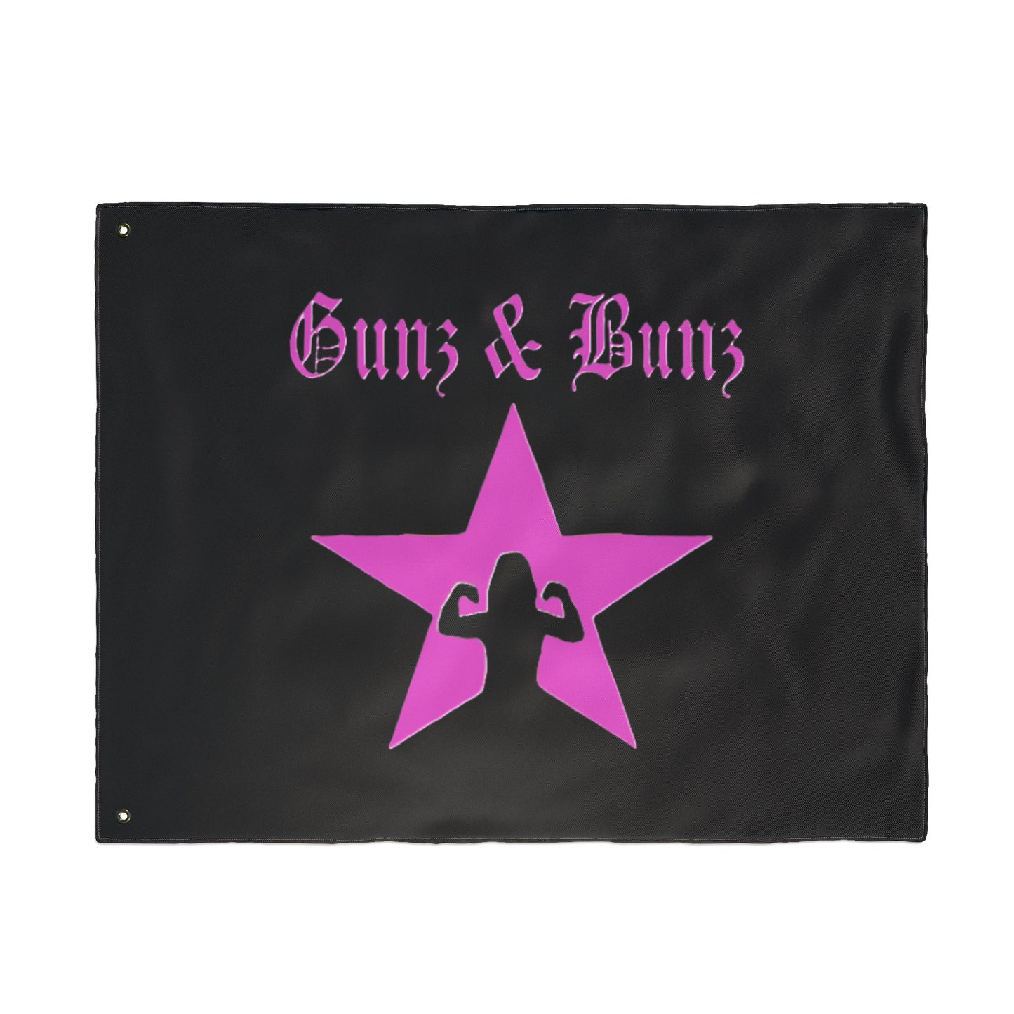 Guns & Bunz Double Sided Flag - Bold Fitness Decor for Home & Gym