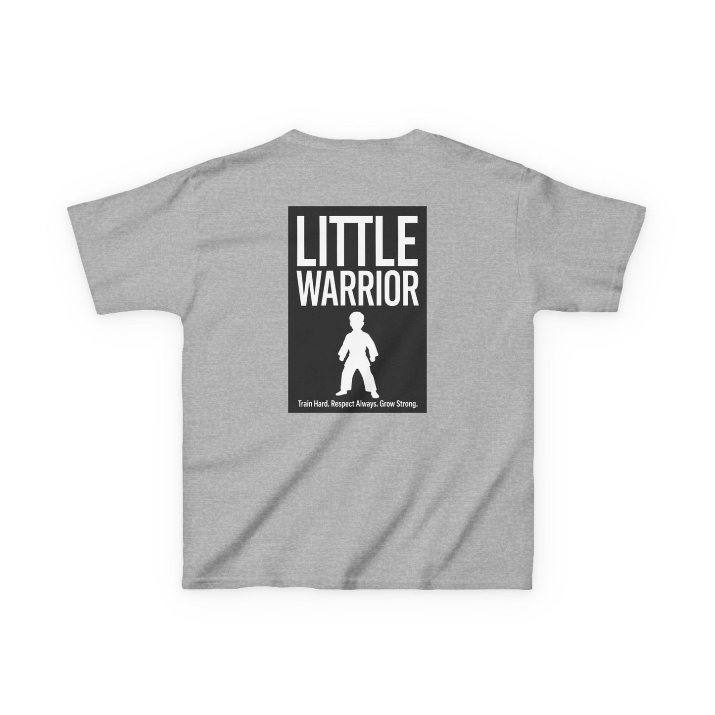Kids Tee — "Little Warrior" Inspirational Graphic Shirt