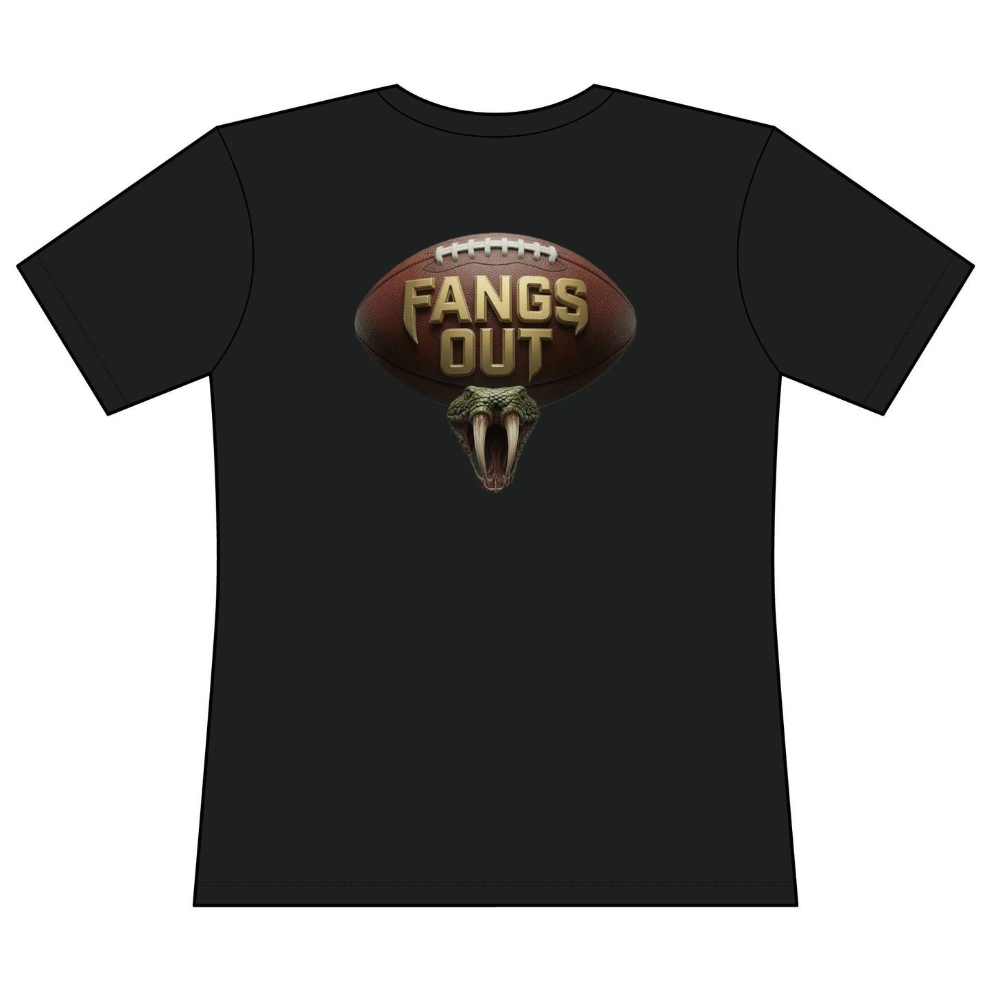 Copperheads Youth Football Tee — “Fangs Out” Performance Short Sleeve Shirt