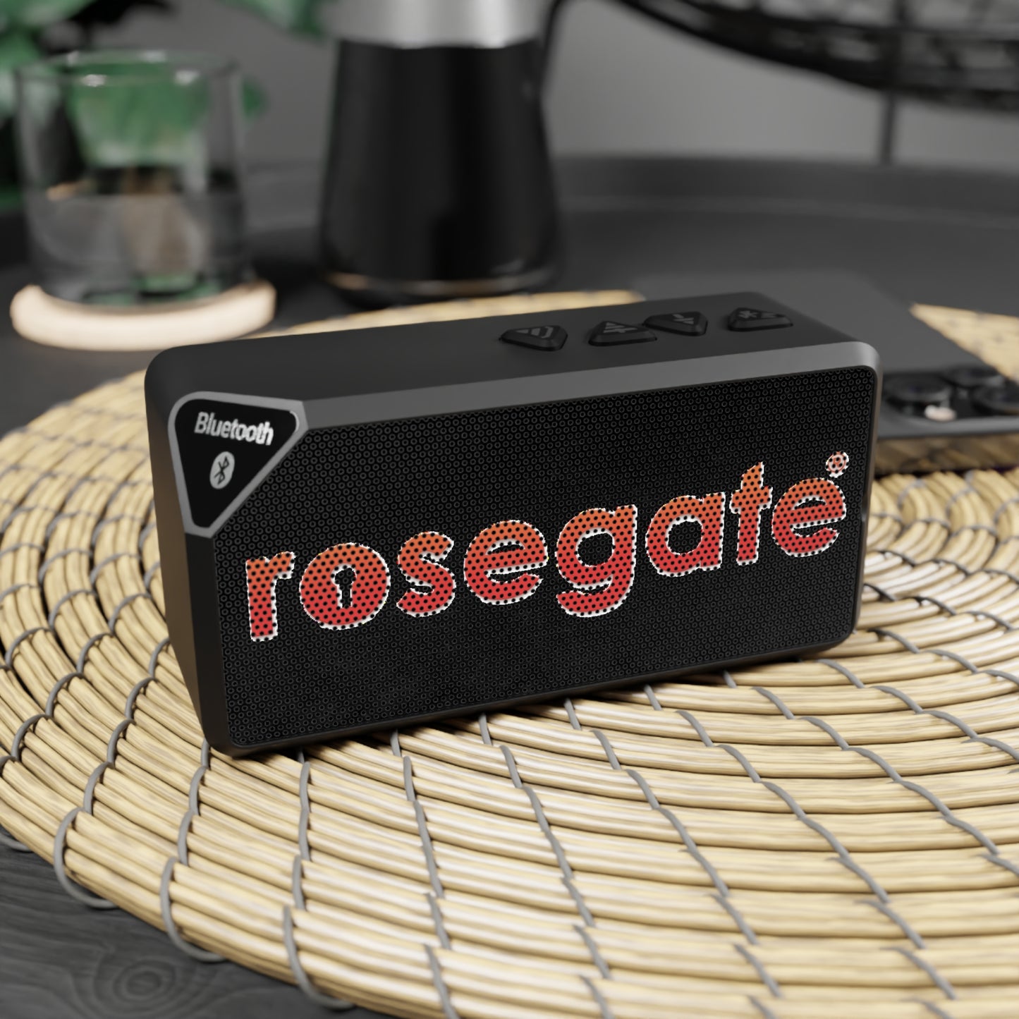 Bluetooth Speaker — 'rosegate' Retro Logo Portable Speaker