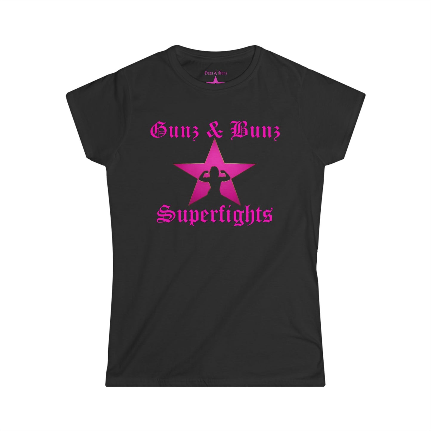 Guns & Buns Superfights Tee — Women’s Fitness Graphic Shirt