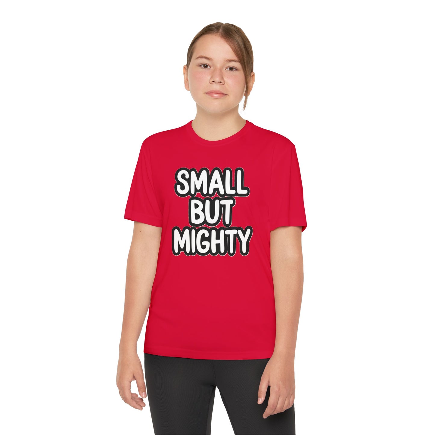 Youth T-Shirt — "Small But Mighty" Motivational Kids Tee