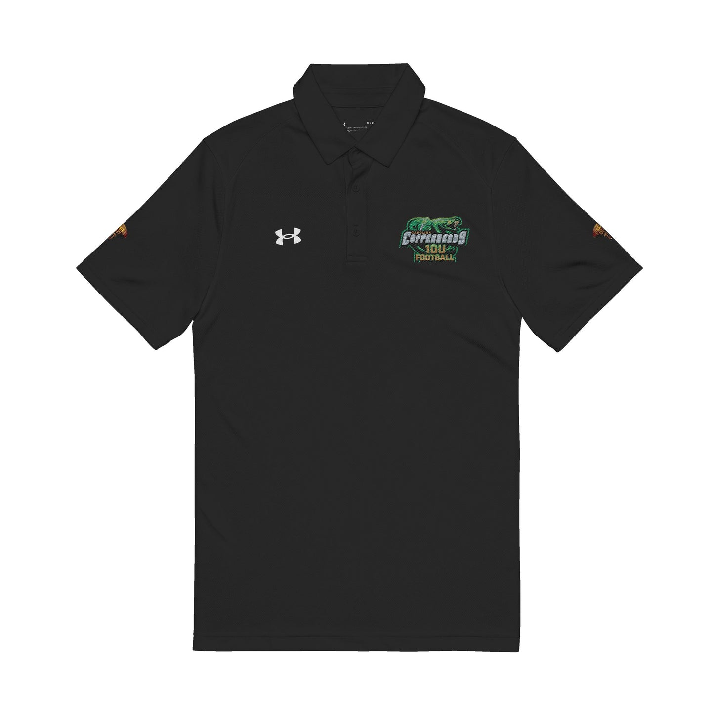 Embroidered White Men's Polo Shirt — Under Armour® Performance Golf Polo with Team Patch