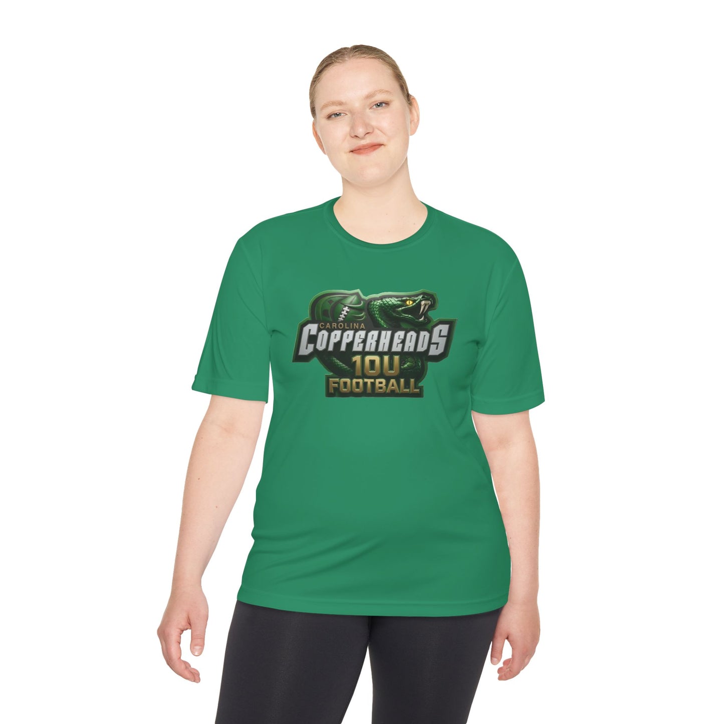 10U Copperheads Strike Unisex Moisture Wicking Tee - Perfect for Sports, Fitness, Team Events, Outdoor Activities, Gifts