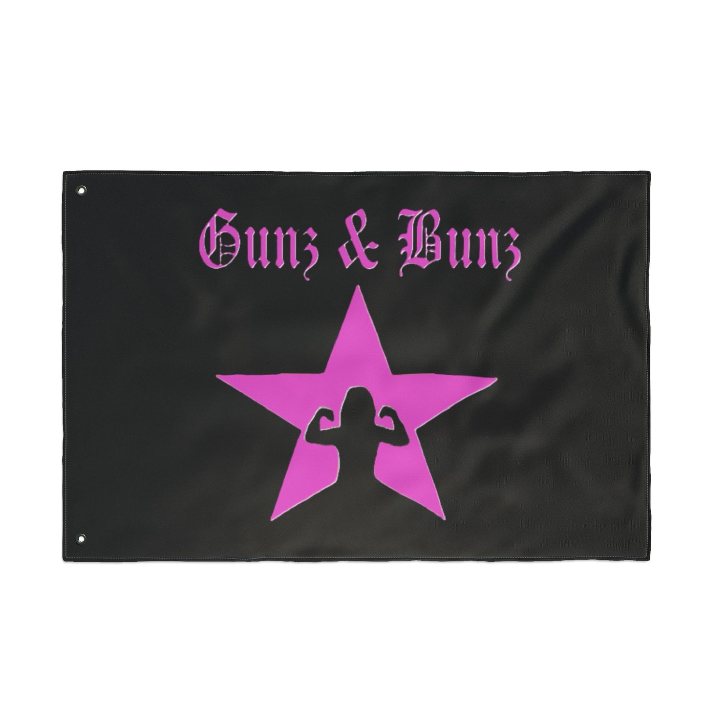 Guns & Bunz Double Sided Flag - Bold Fitness Decor for Home & Gym
