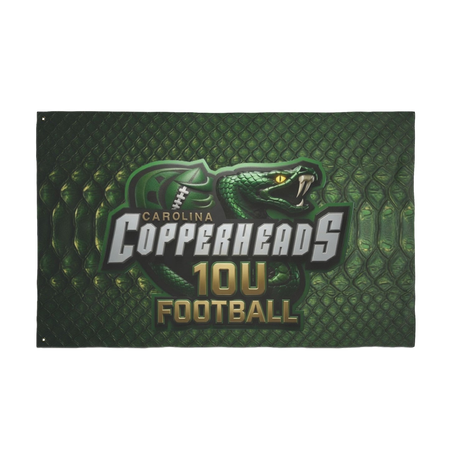 Carolina Copperheads Double Sided Flag, Sports Flag, Team Pride Decor, Game Day Decoration, Fan Flag, Outdoor Banner