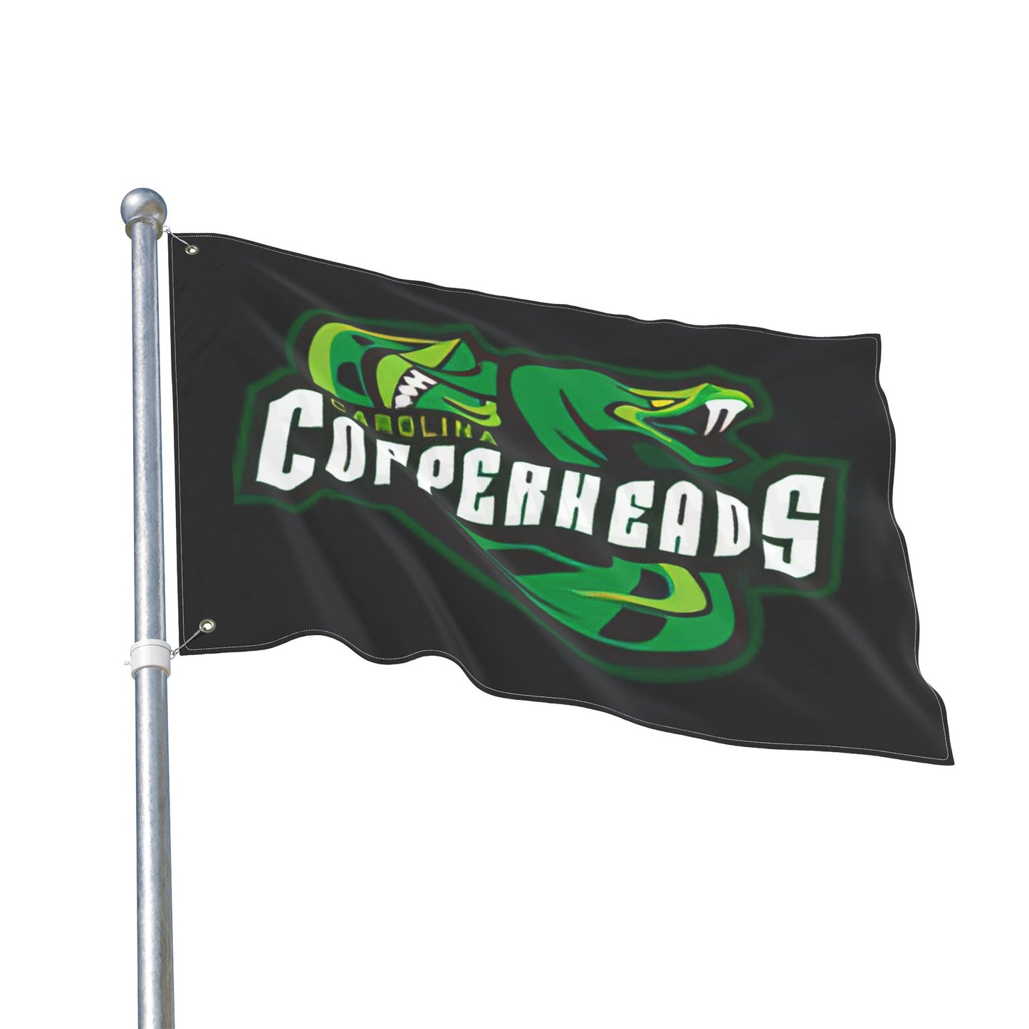 Carolina Copperheads Double Sided Flag, Sports Flag, Team Pride Decor, Game Day Decoration, Fan Flag, Outdoor Banner