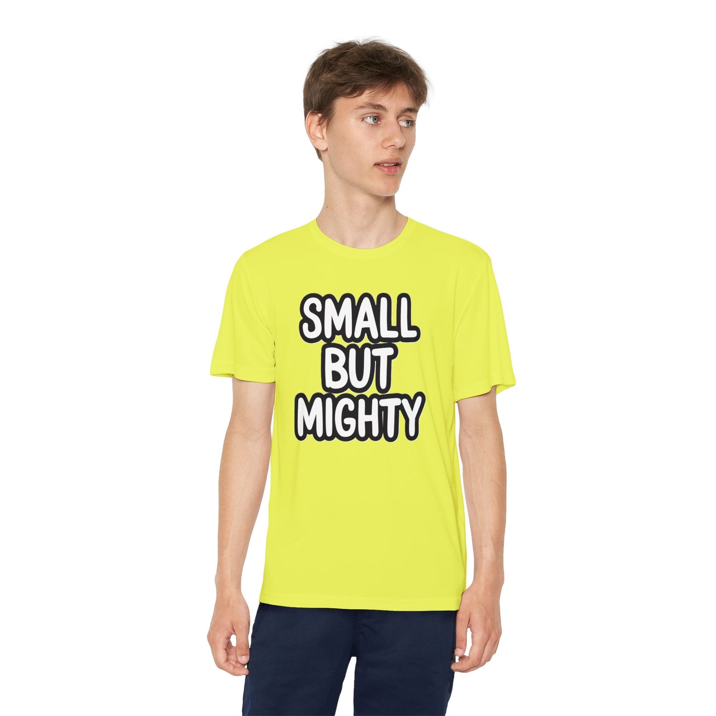 Youth T-Shirt — "Small But Mighty" Motivational Kids Tee