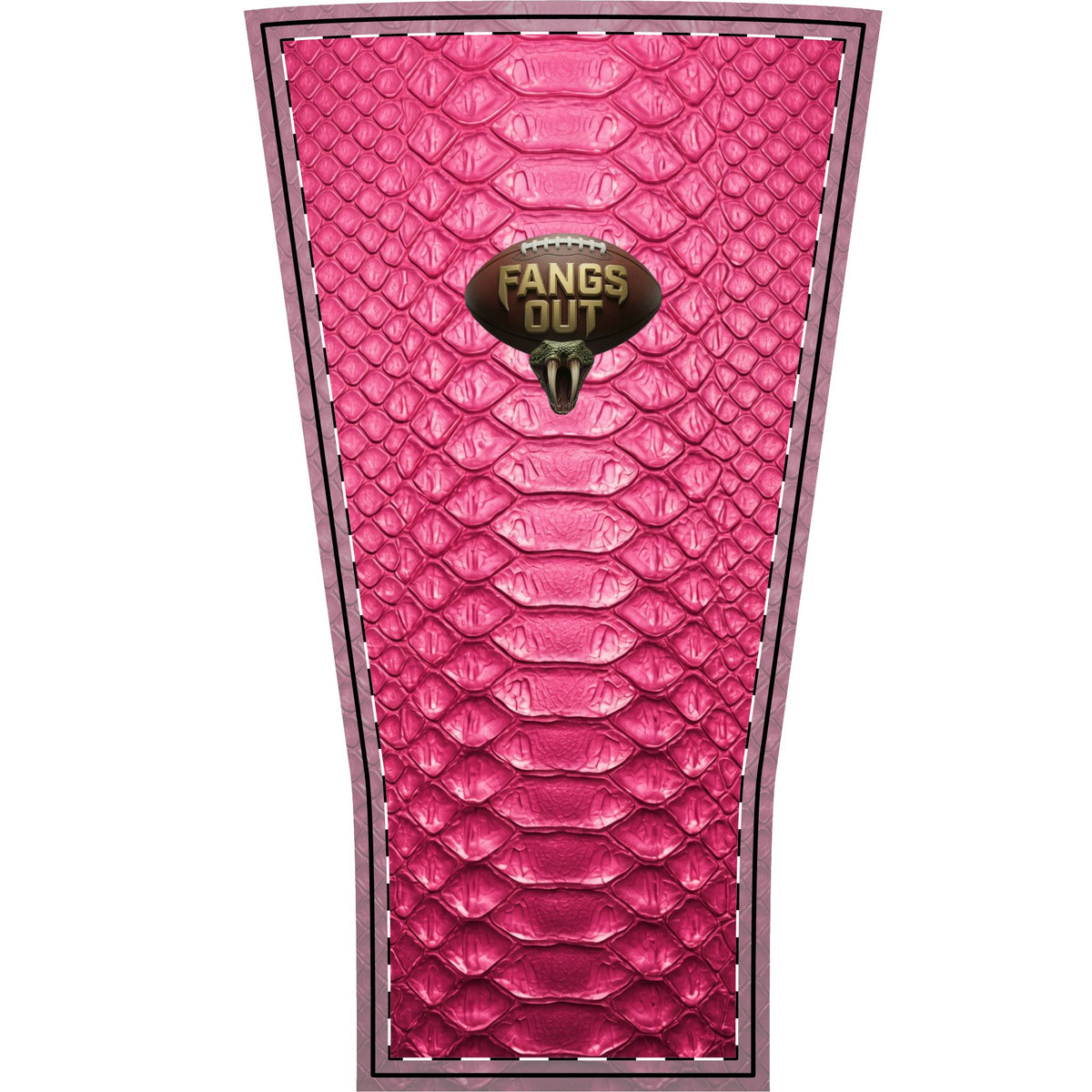 Pink out Snake Scale Arm Sleeve – “Fangs Out” Football Compression Sleeve
