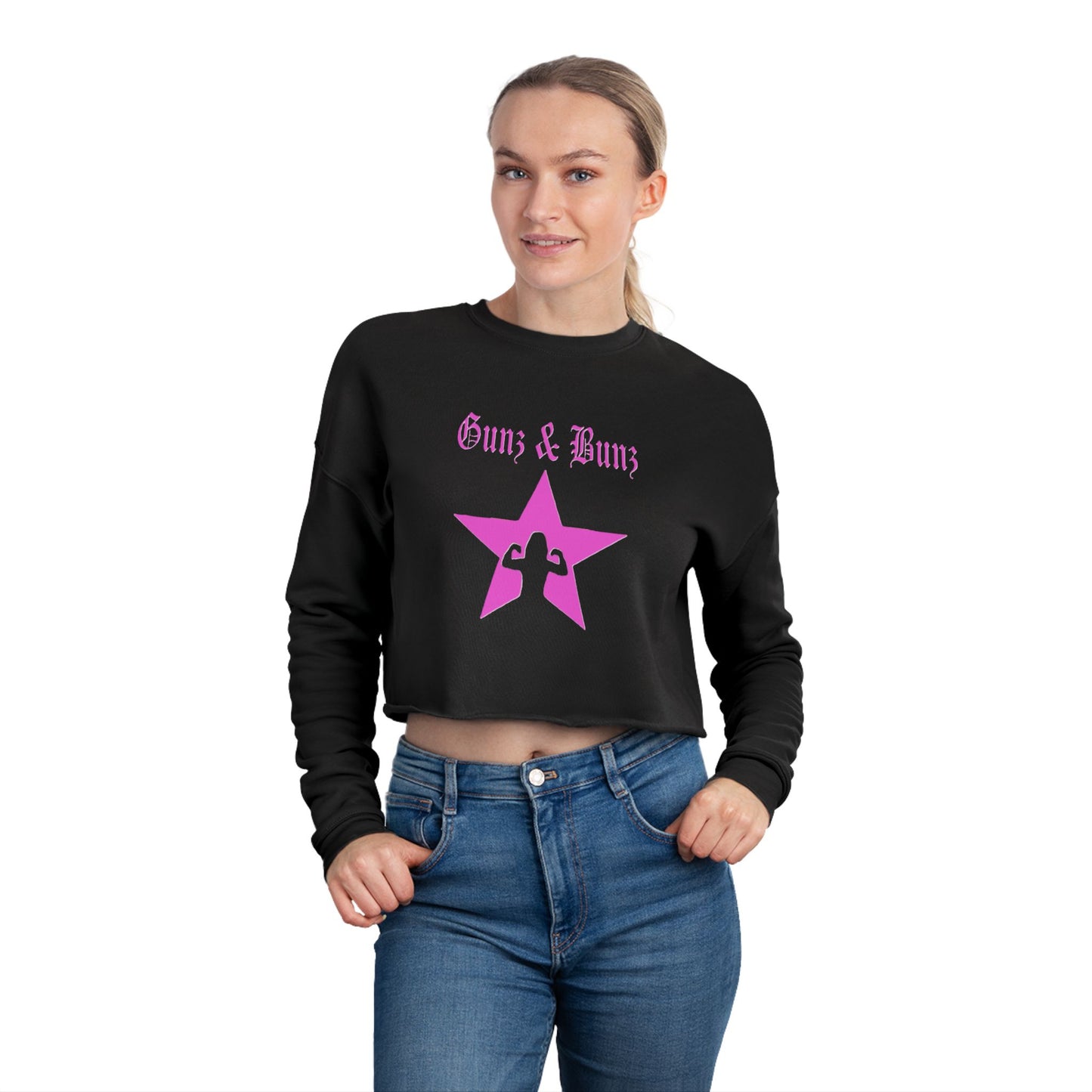 Gunz & Bunz Women's Cropped Sweatshirt - Stylish & Comfy Activewear