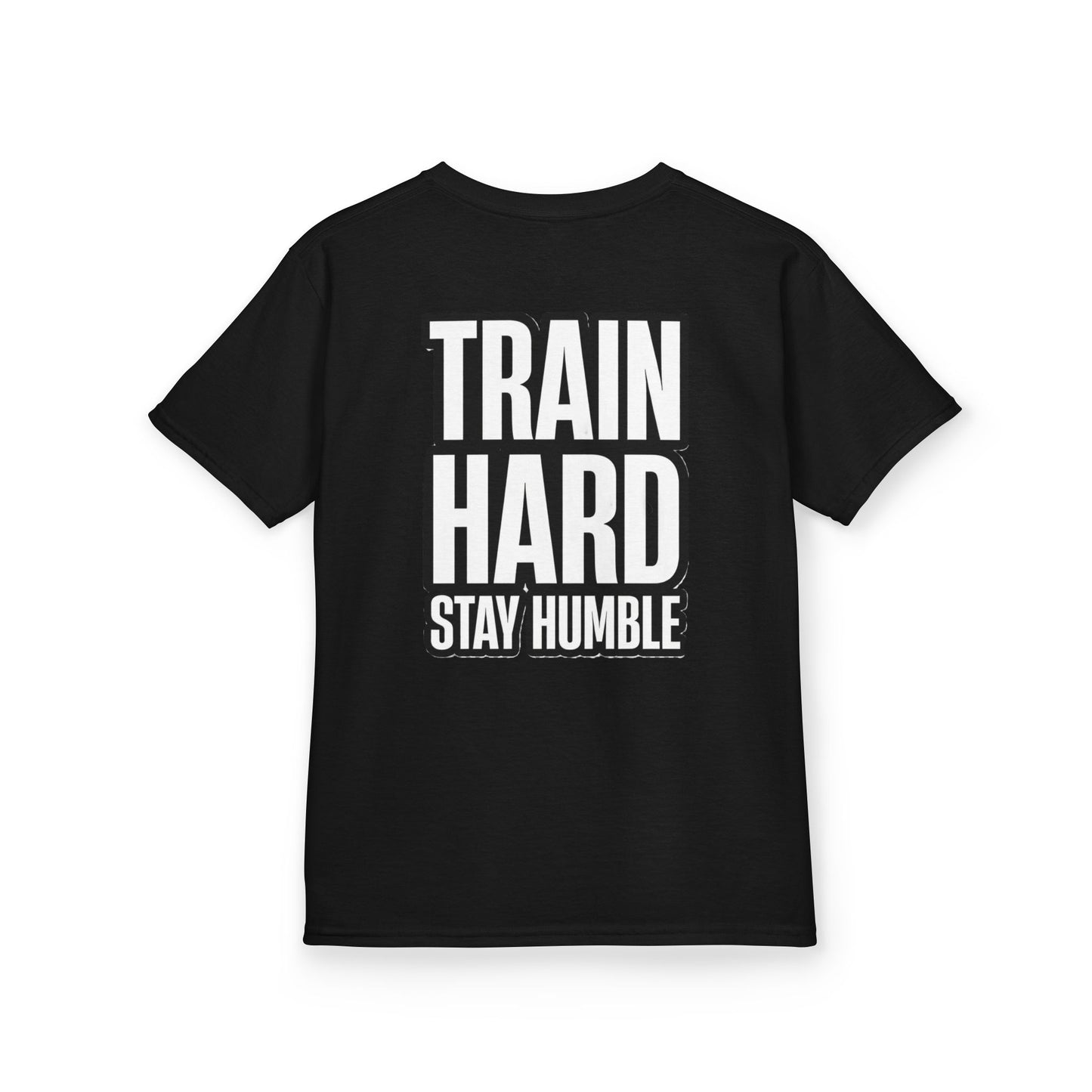 Kids Tee — 'Train Hard Stay Humble' Motivational Gym Shirt
