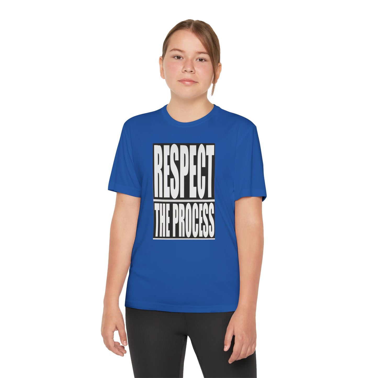 Respect The Process Youth T-Shirt — Motivational Sports Tee for Young Athletes