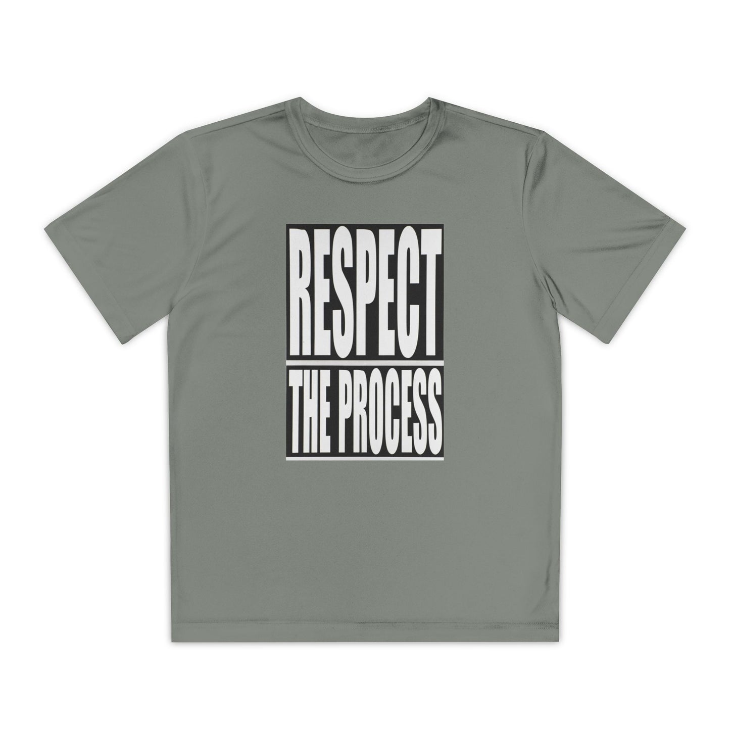Respect The Process Youth T-Shirt — Motivational Sports Tee for Young Athletes