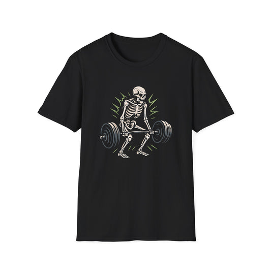 Skeleton Lifts Barbell T-Shirt